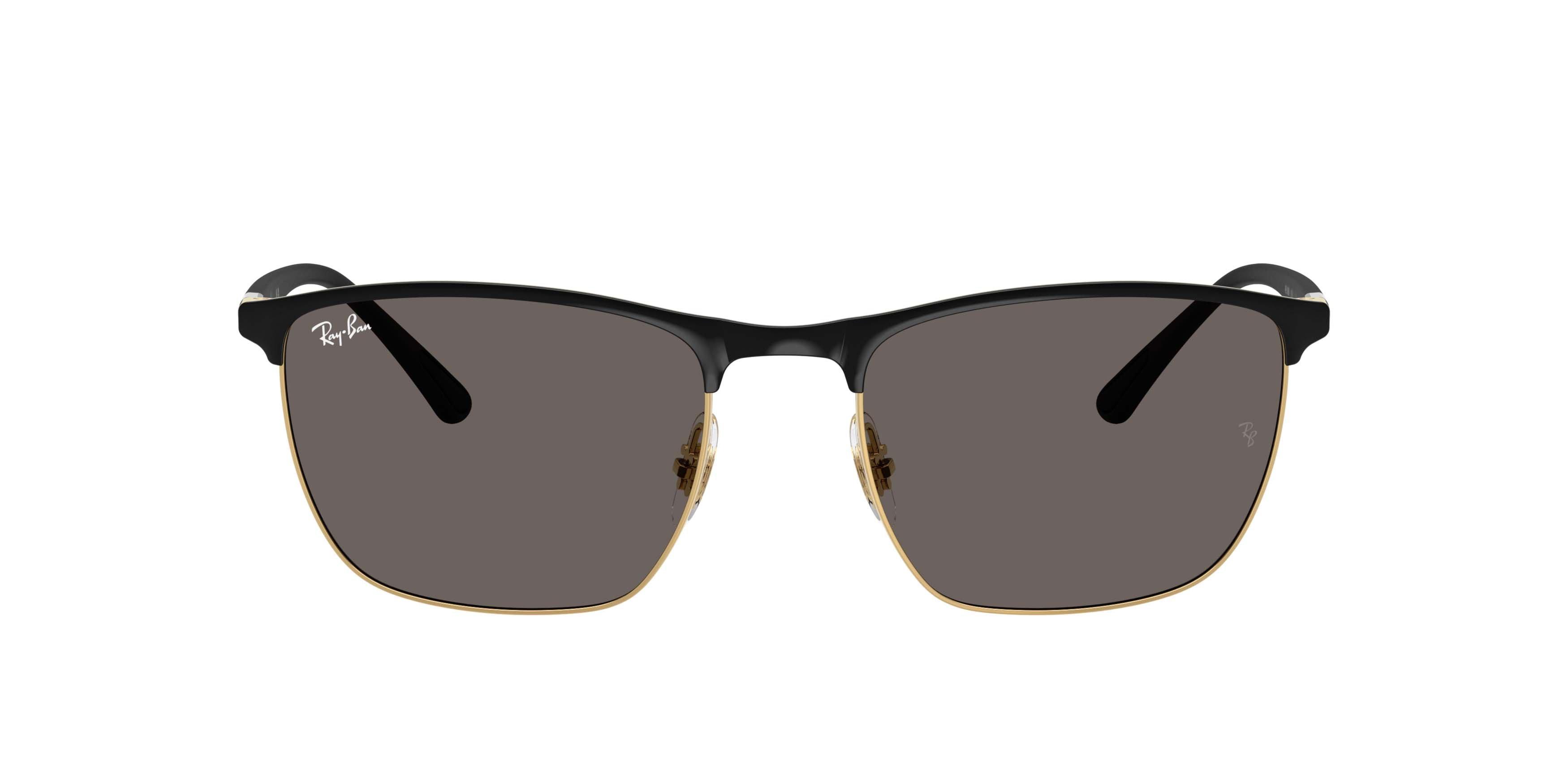 Ray-Ban RB3686 Dark Grey Sunglasses - Black on Arista - BLACK/GREY