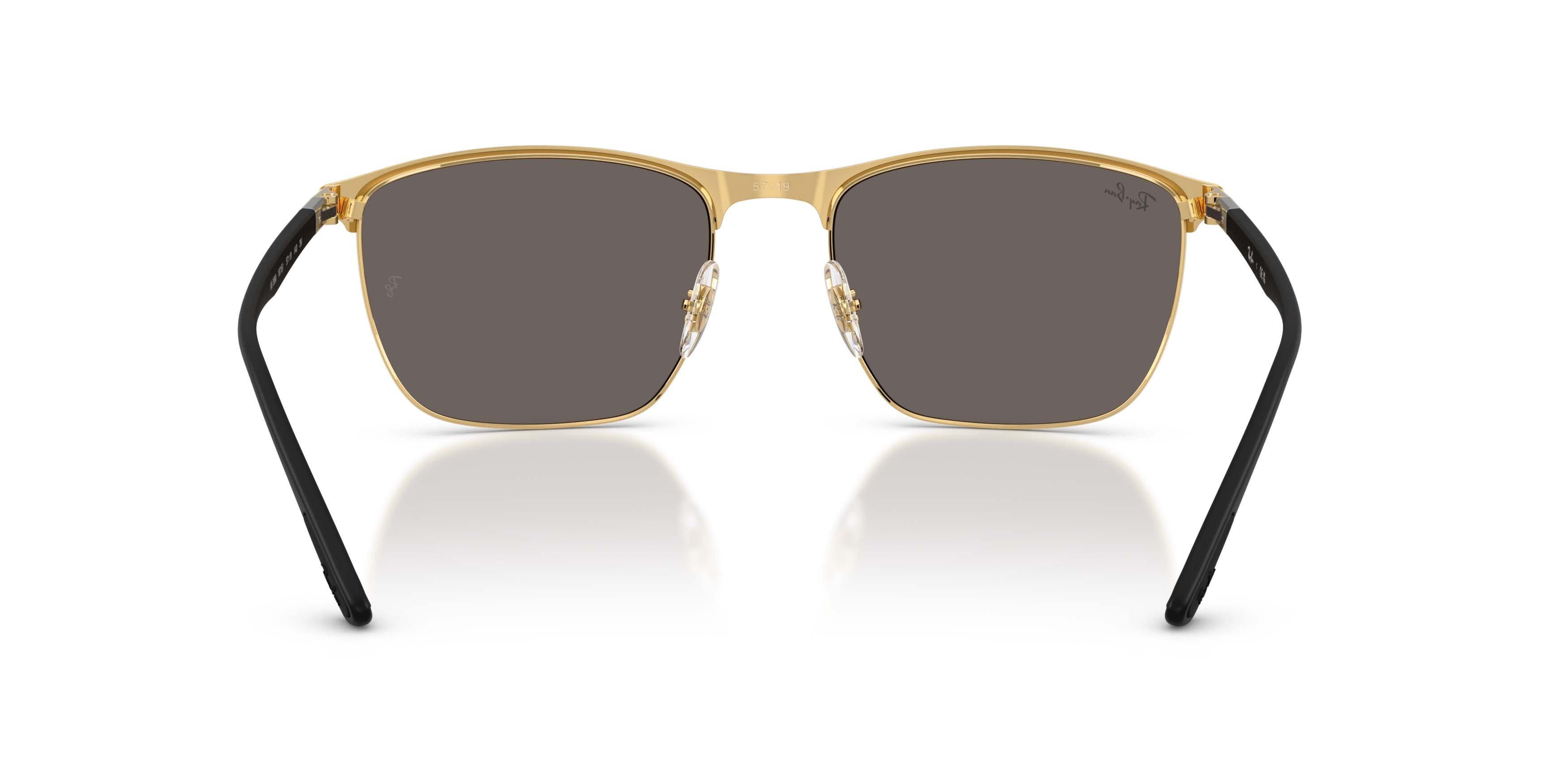 Ray-Ban RB3686 Dark Grey Sunglasses - Black on Arista - BLACK/GREY