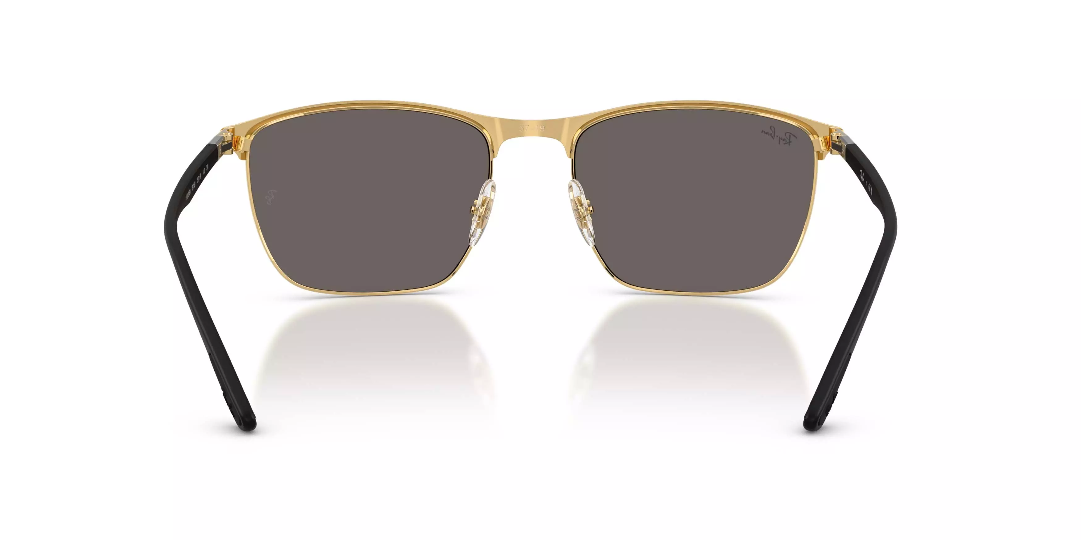 Ray-Ban RB3686 Dark Grey Sunglasses - Black on Arista - BLACK/GREY