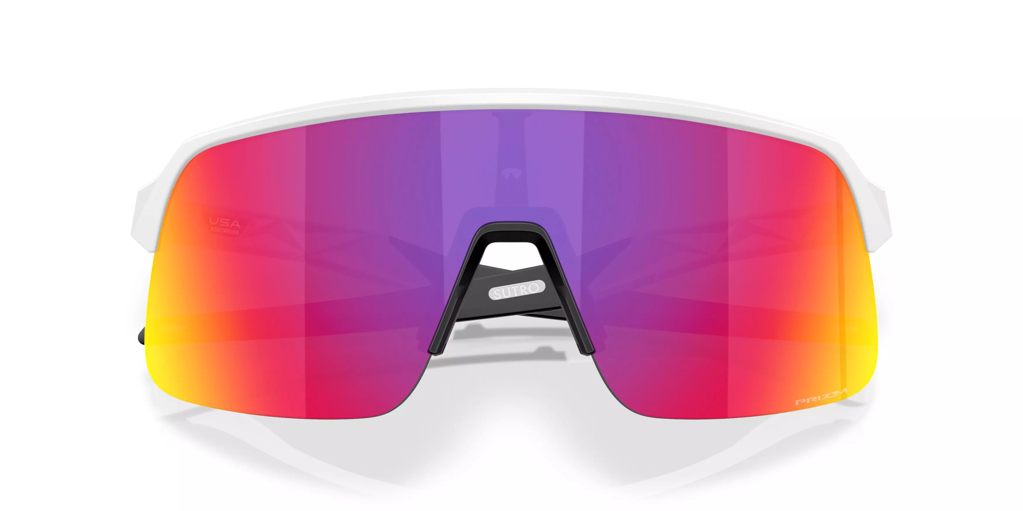 Oakley Sutro Lite S Prizm Road Sunglasses - Matte White - WHITE/RED