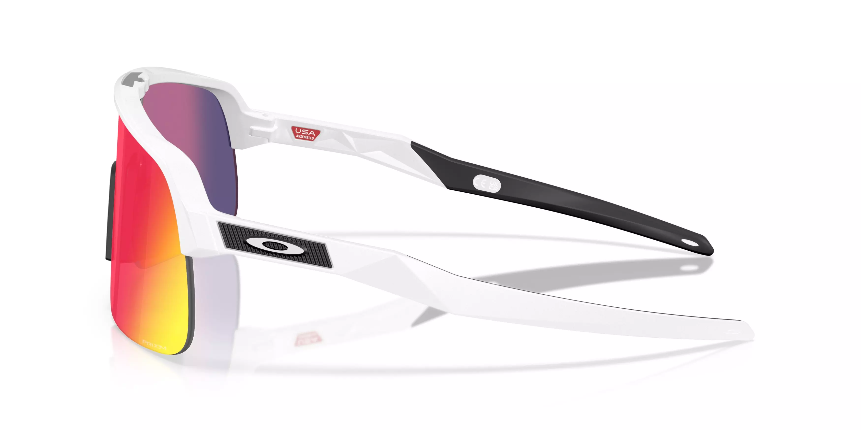 Oakley Sutro Lite S Prizm Road Sunglasses - Matte White - WHITE/RED