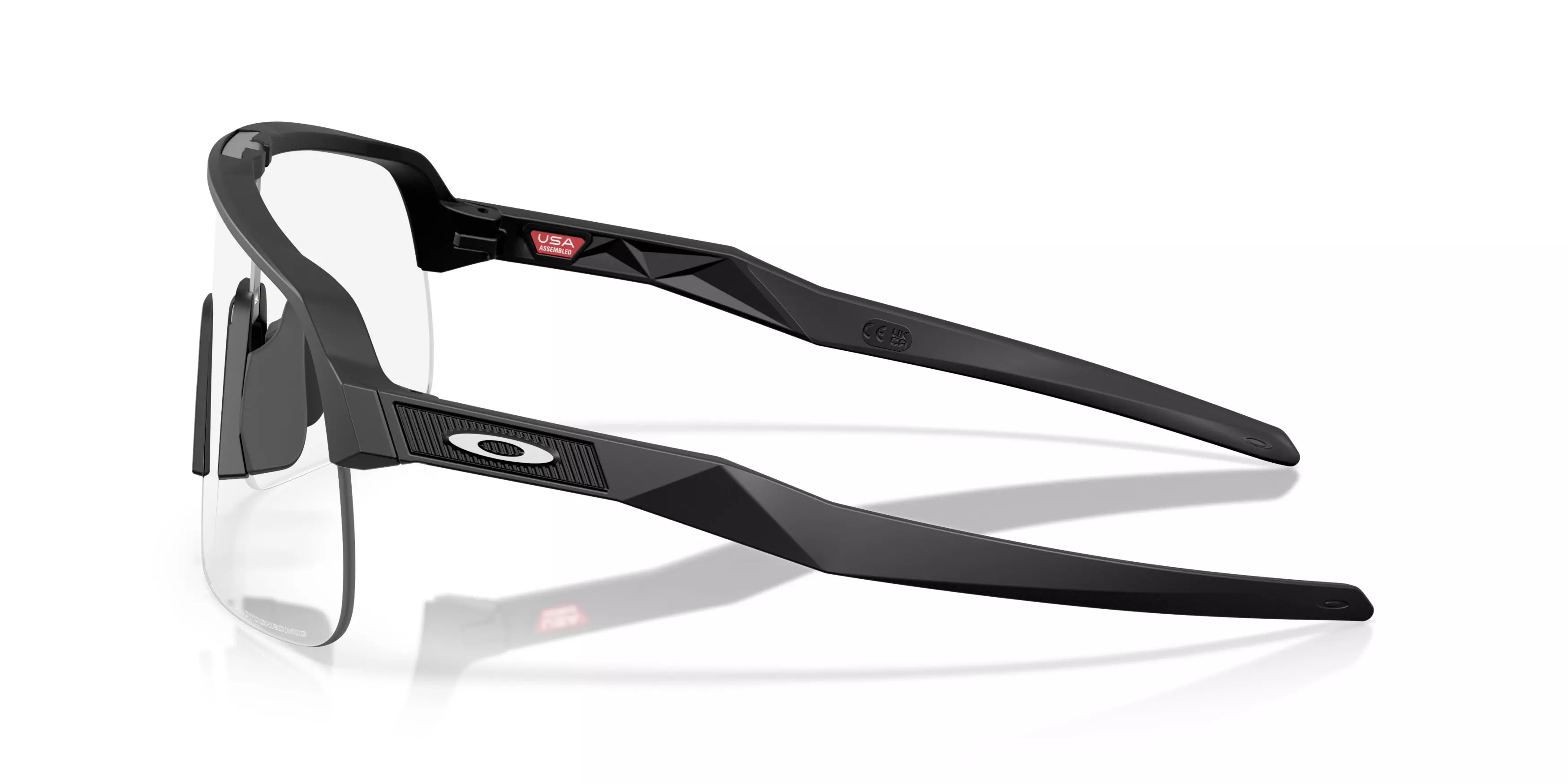 Oakley Sutro Lite S Clear Sunglasses - Matte Black - BLACK