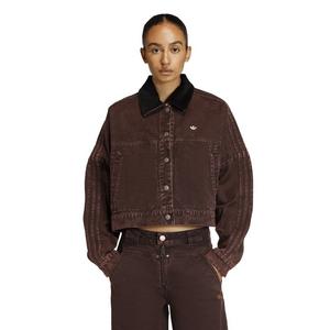 adidas Originals Women's Canvas Track Jacket - Brown