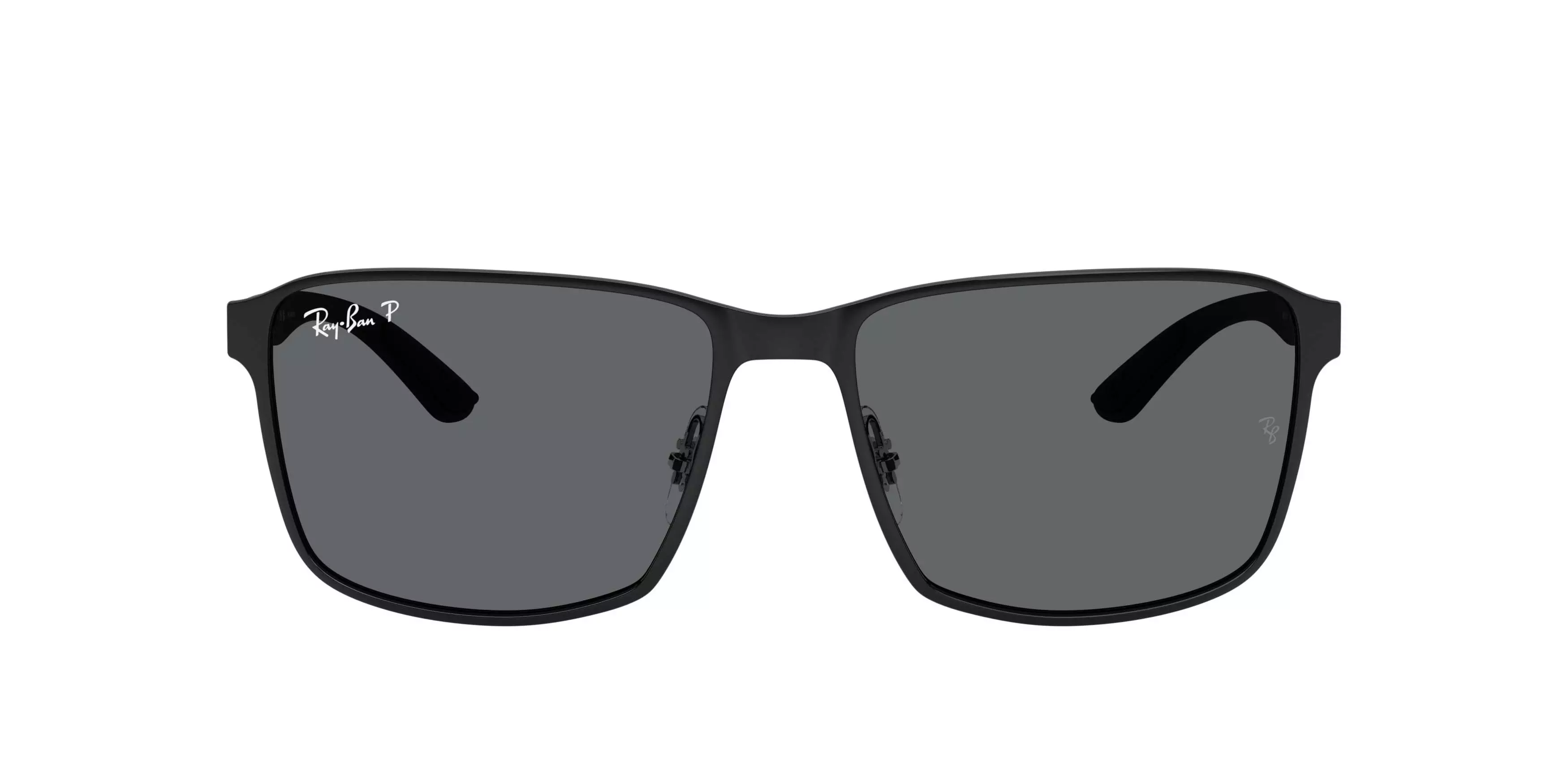 Ray-Ban RB3721 Dark Grey Polarized Sunglasses - Black - BLACK/GREY