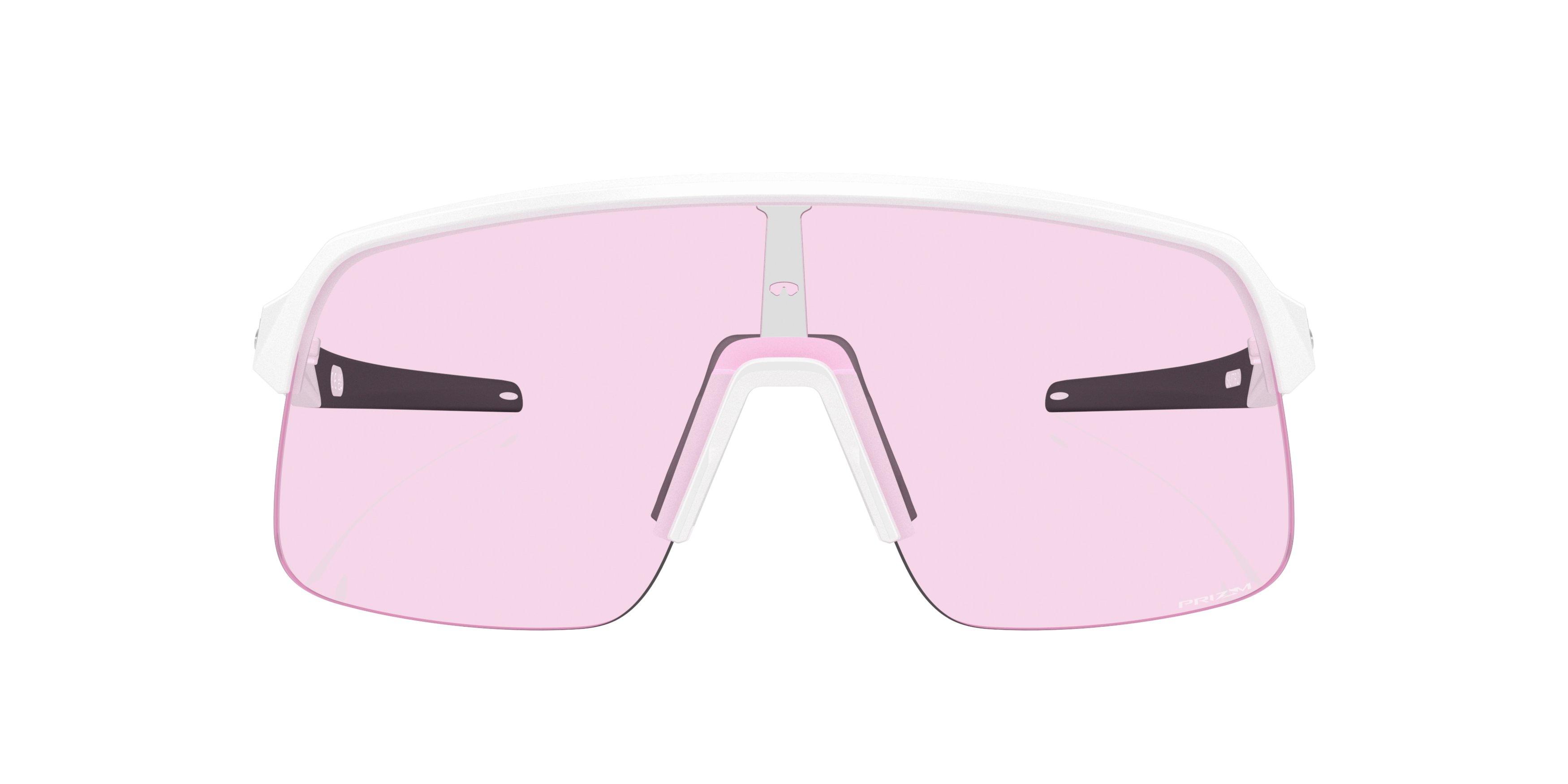 Oakley Sutro Lite S Prizm Low Light Sunglasses - Matte White - WHITE/PINK Thumbnail View 3