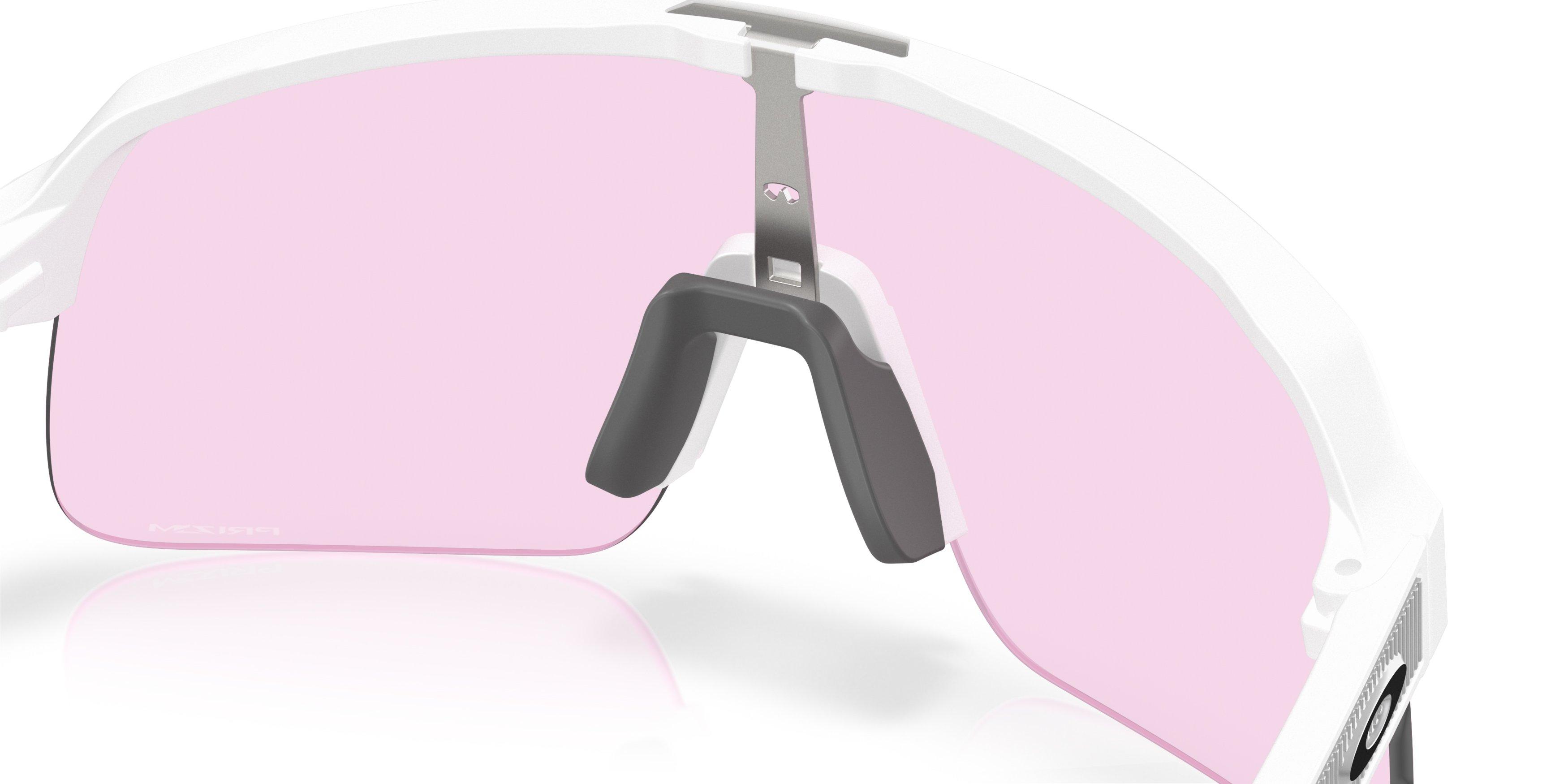 Oakley Sutro Lite S Prizm Low Light Sunglasses - Matte White - WHITE/PINK Thumbnail View 6