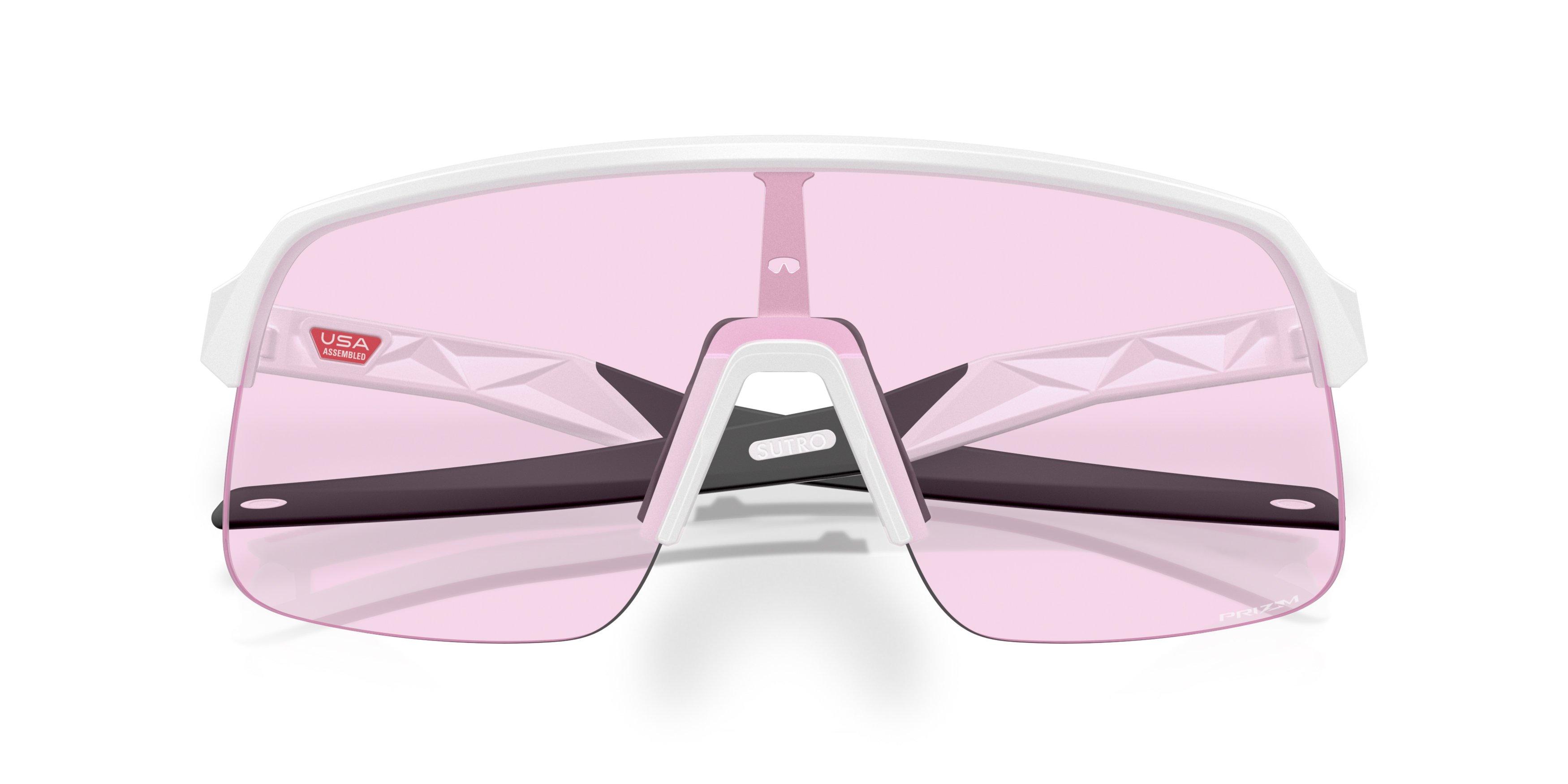 Oakley Sutro Lite S Prizm Low Light Sunglasses - Matte White - WHITE/PINK Thumbnail View 7