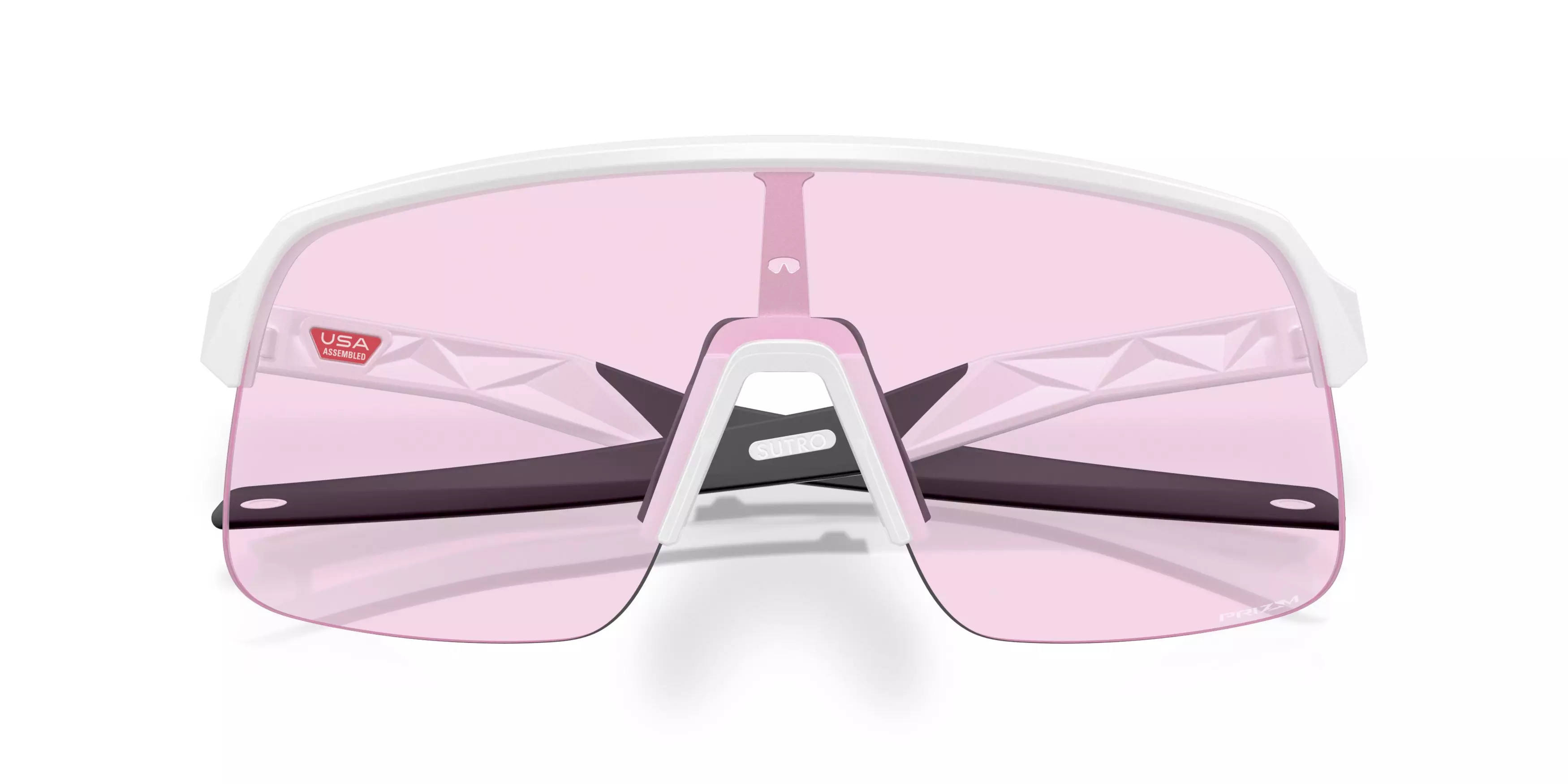 Oakley Sutro Lite S Prizm Low Light Sunglasses - Matte White - WHITE/PINK