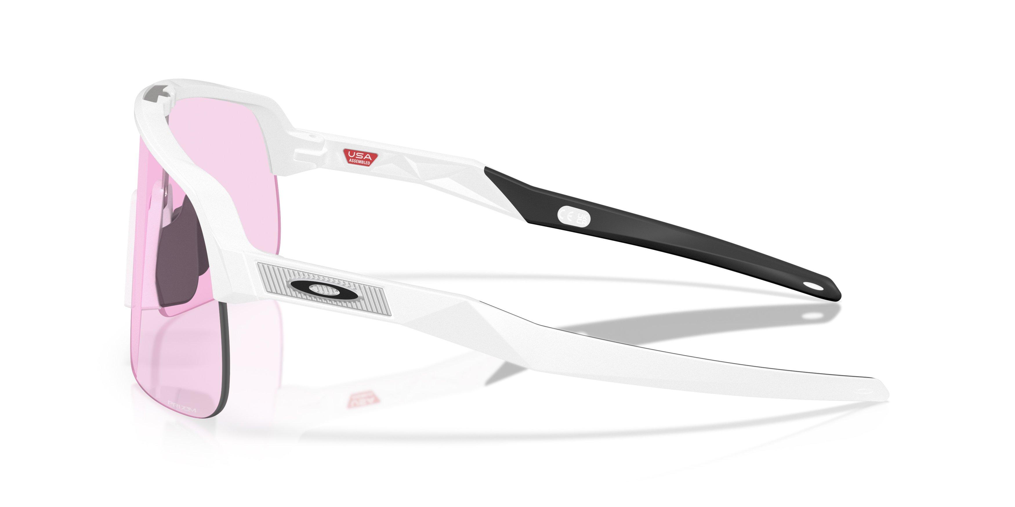 Oakley Sutro Lite S Prizm Low Light Sunglasses - Matte White - WHITE/PINK Thumbnail View 8