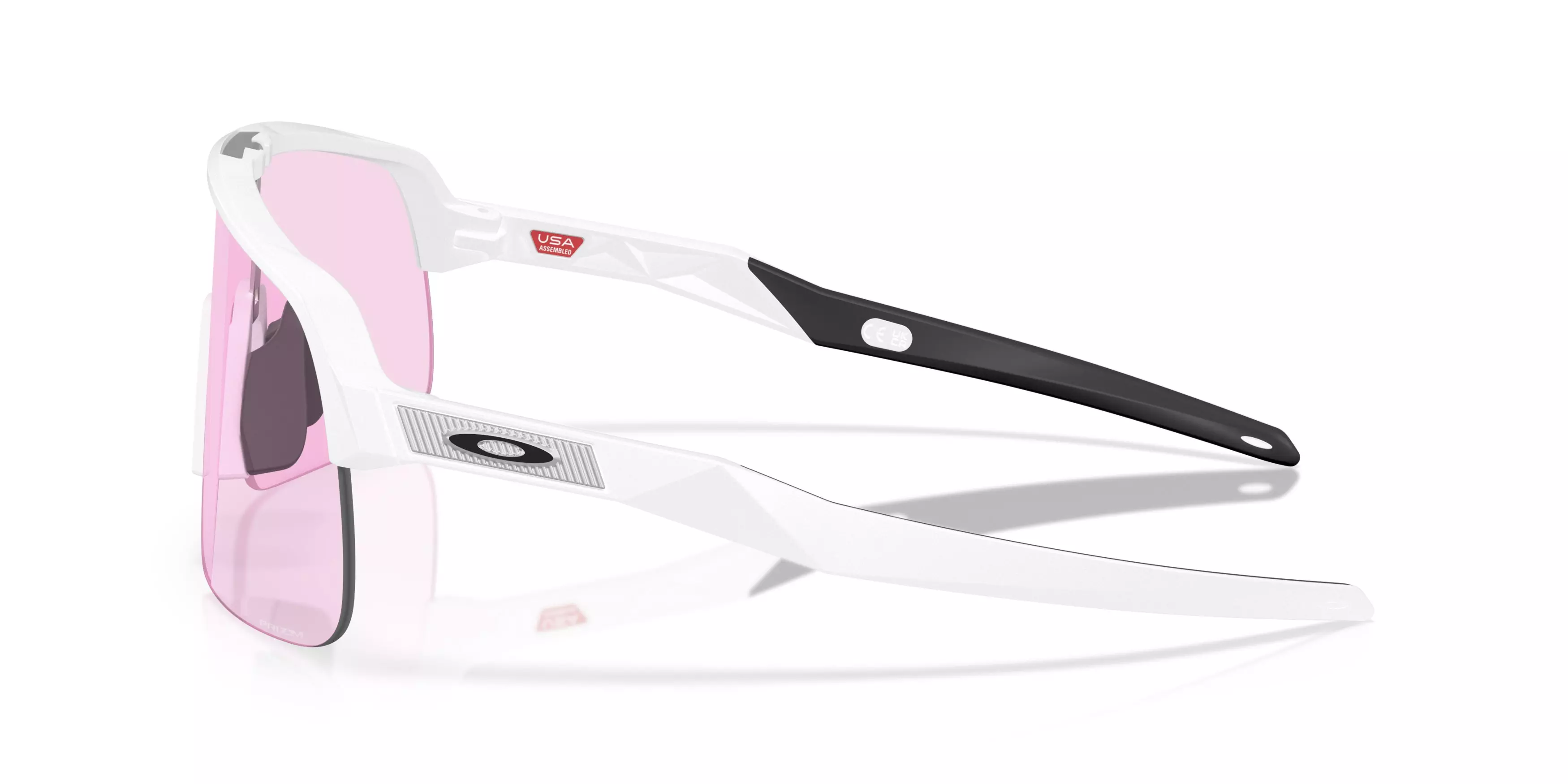Oakley Sutro Lite S Prizm Low Light Sunglasses - Matte White - WHITE/PINK
