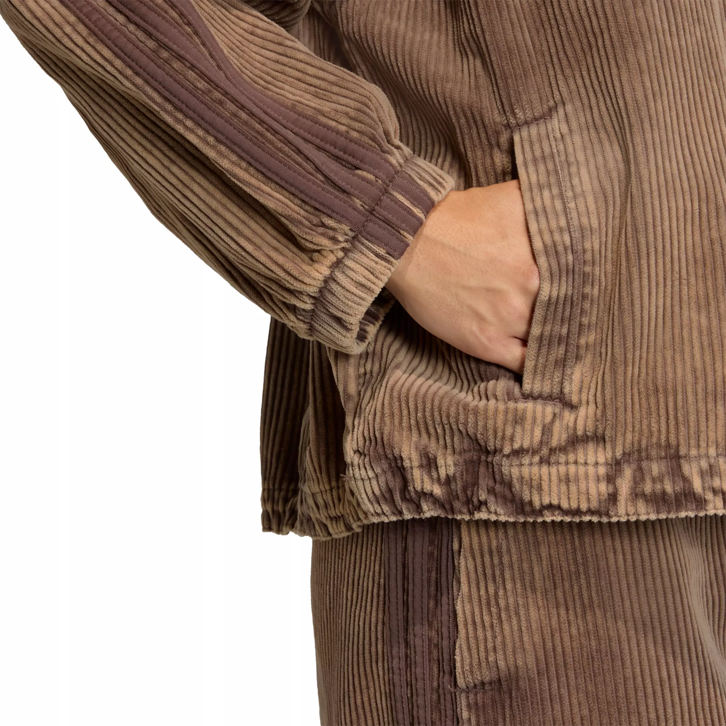 adidas Originals Women's Corduroy SST Track Jacket - Brown - BROWN