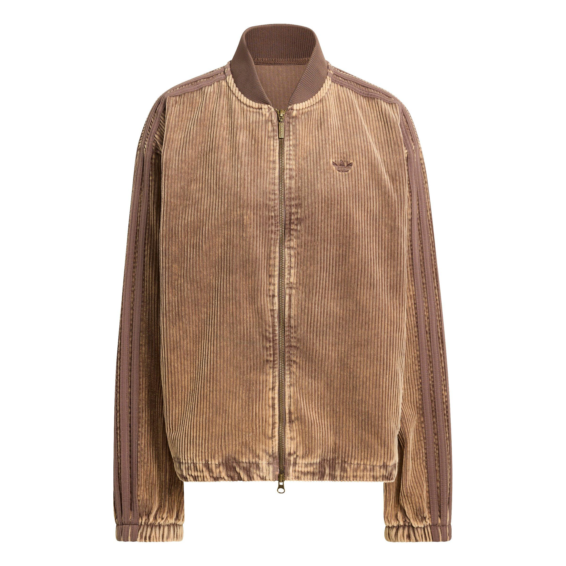 adidas Originals Women's Corduroy SST Track Jacket - Brown - BROWN Thumbnail View 6