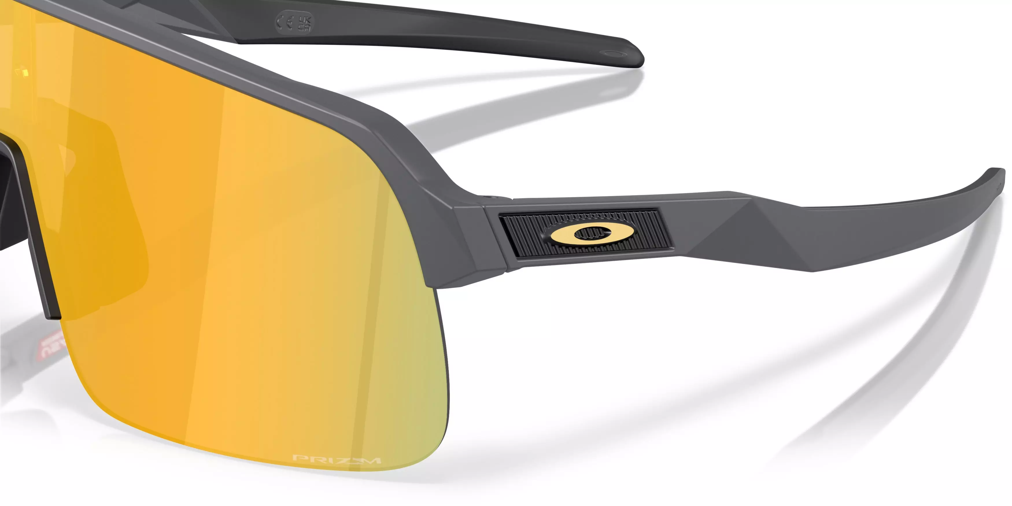 Oakley Sutro Lite S Prizm 24K Sunglasses - Matte Carbon - GREY/GOLD