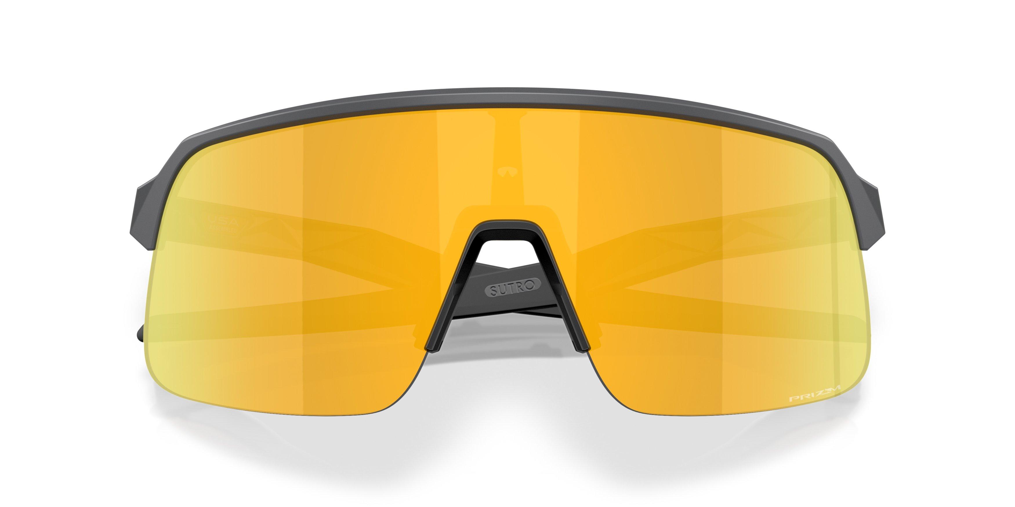 Oakley Sutro Lite S Prizm 24K Sunglasses - Matte Carbon - GREY/GOLD Thumbnail View 7