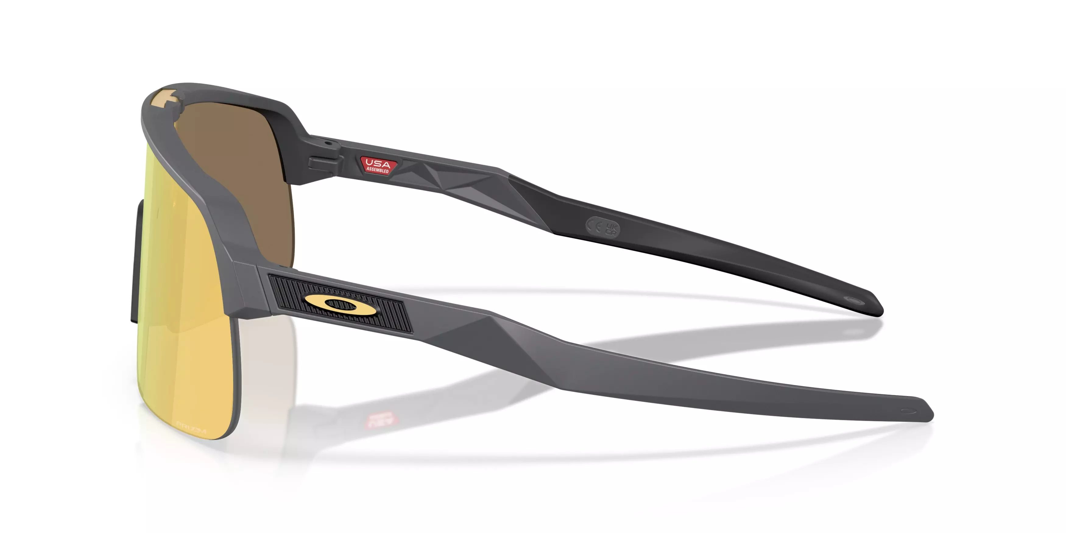 Oakley Sutro Lite S Prizm 24K Sunglasses - Matte Carbon - GREY/GOLD