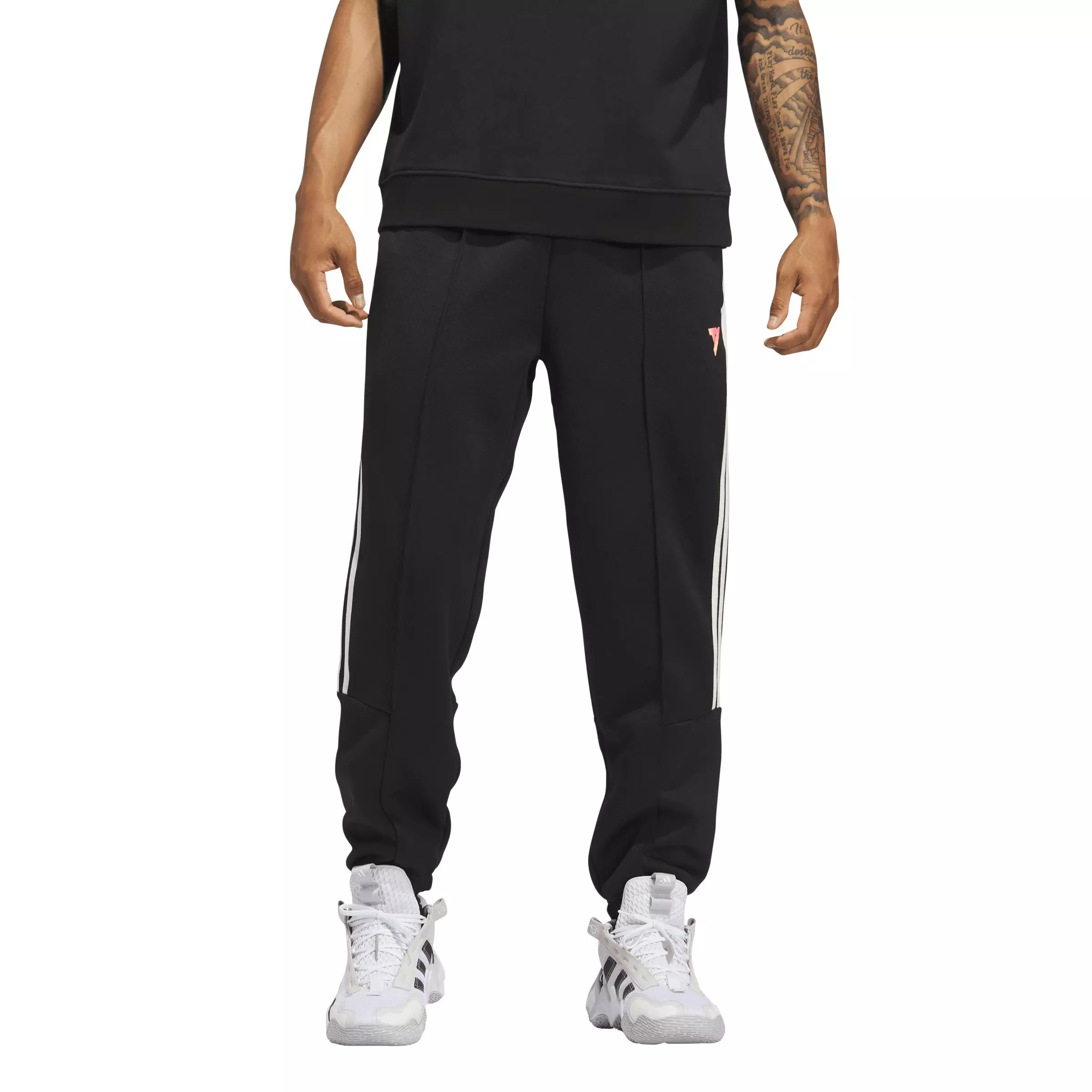 adidas Men's Trae Tech Basketball Pants -Black - BLACK