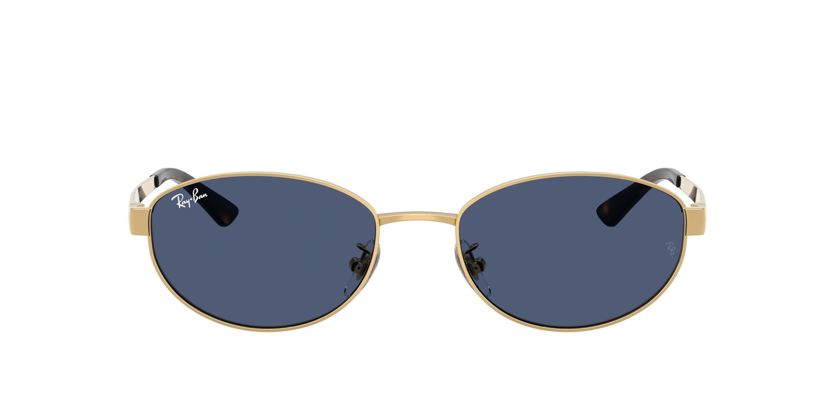 Ray-Ban RB3774D Dark Blue Sunglasses - Arista Gold - GOLD/DARK BLUE