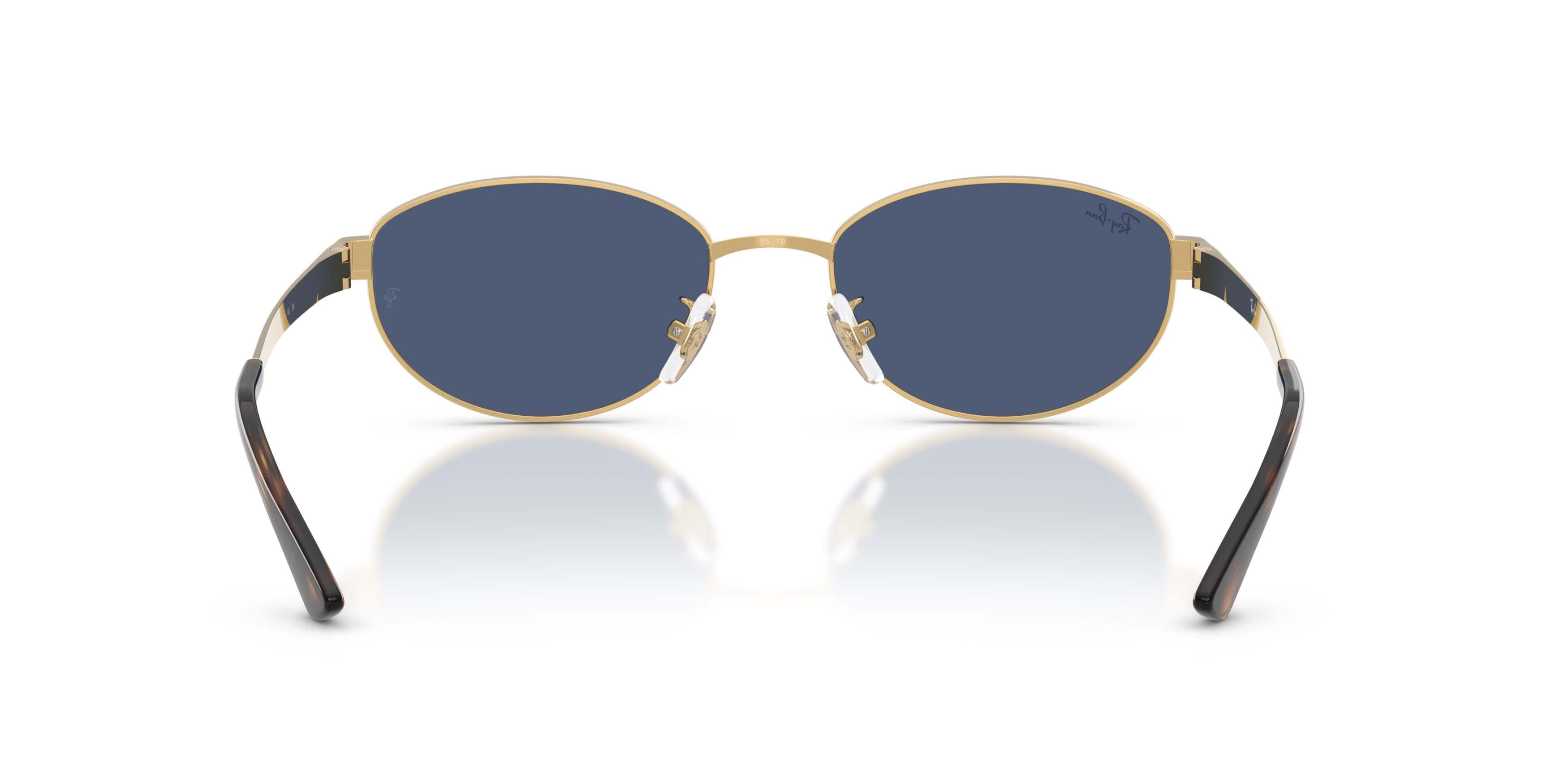 Ray-Ban RB3774D Dark Blue Sunglasses - Arista Gold - GOLD/DARK BLUE