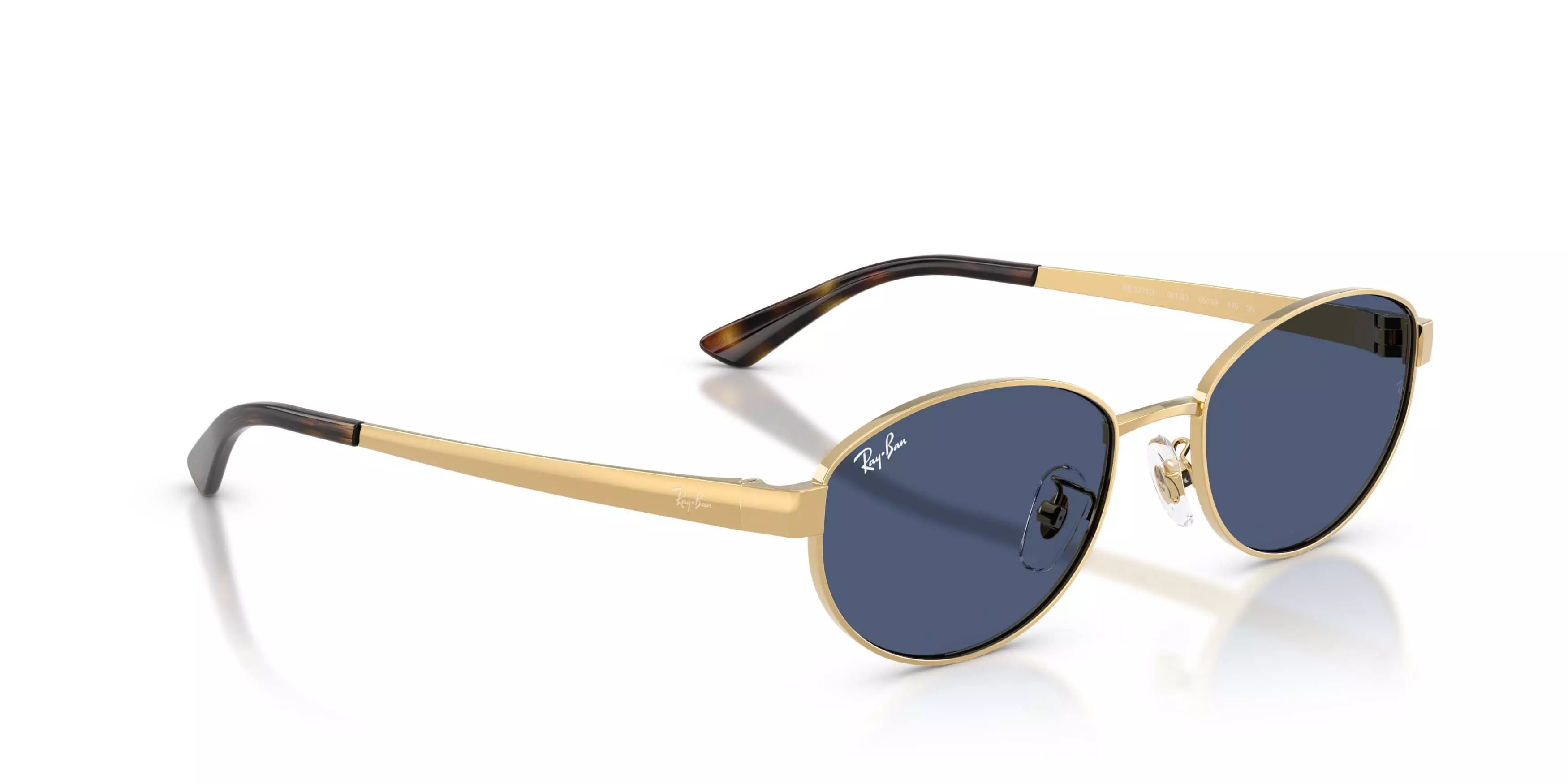 Ray-Ban RB3774D Dark Blue Sunglasses - Arista Gold - GOLD/DARK BLUE