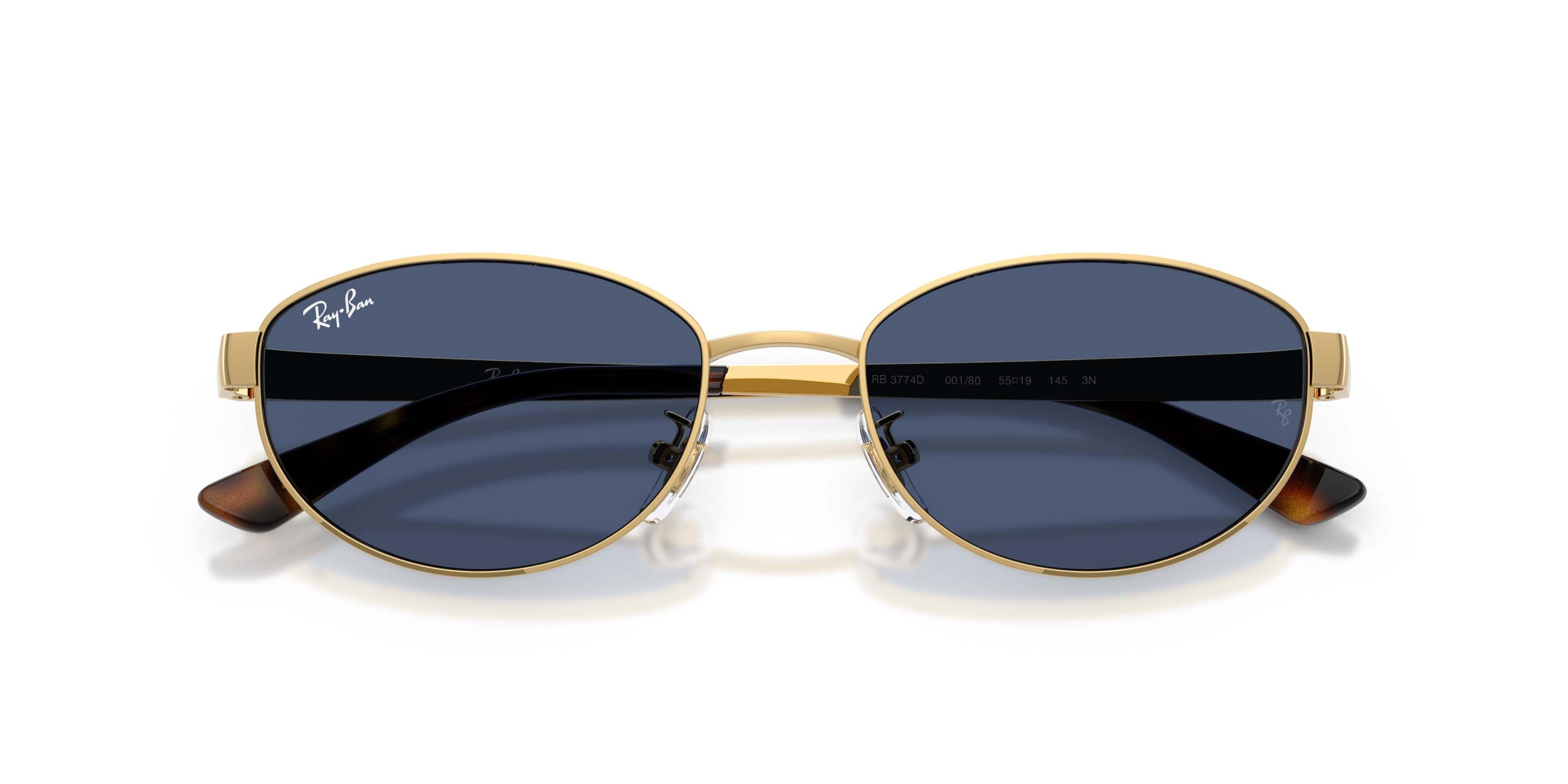 Ray-Ban RB3774D Dark Blue Sunglasses - Arista Gold - GOLD/DARK BLUE