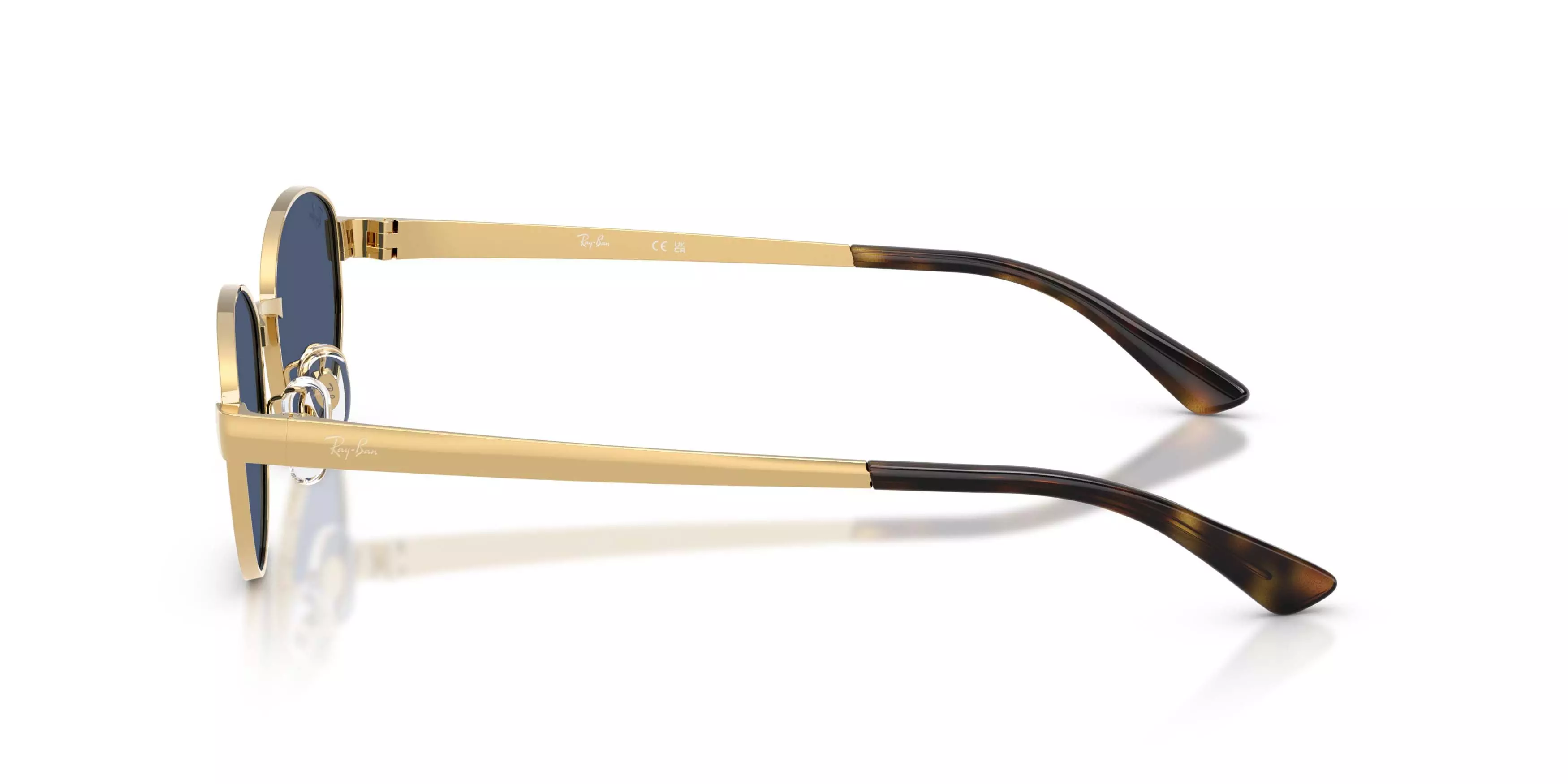 Ray-Ban RB3774D Dark Blue Sunglasses - Arista Gold - GOLD/DARK BLUE