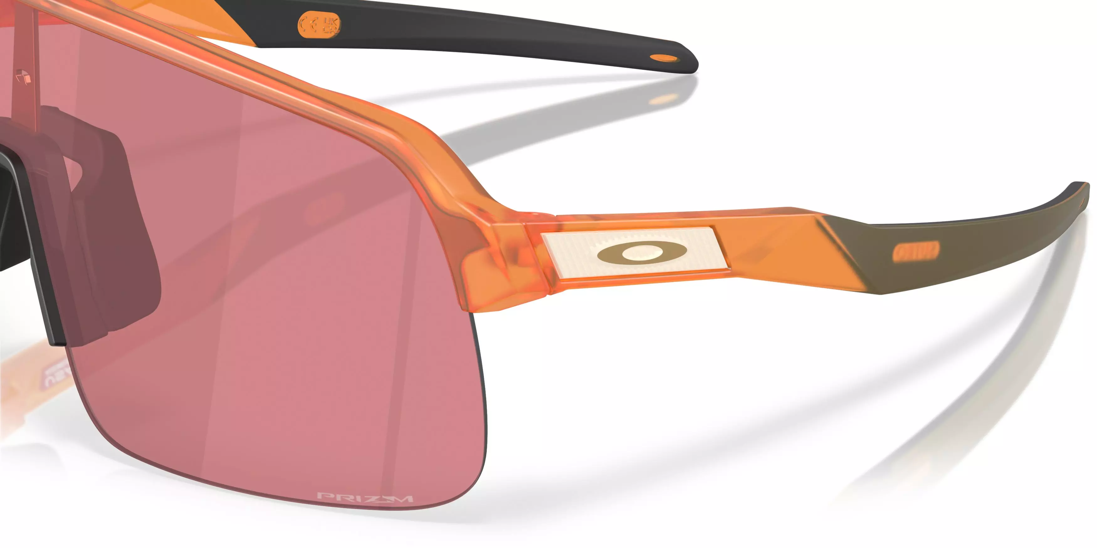 Oakley Sutro Lite S Prizm Dark Golf Sunglasses - Matte Transparent Ginger - ORANGE/RED