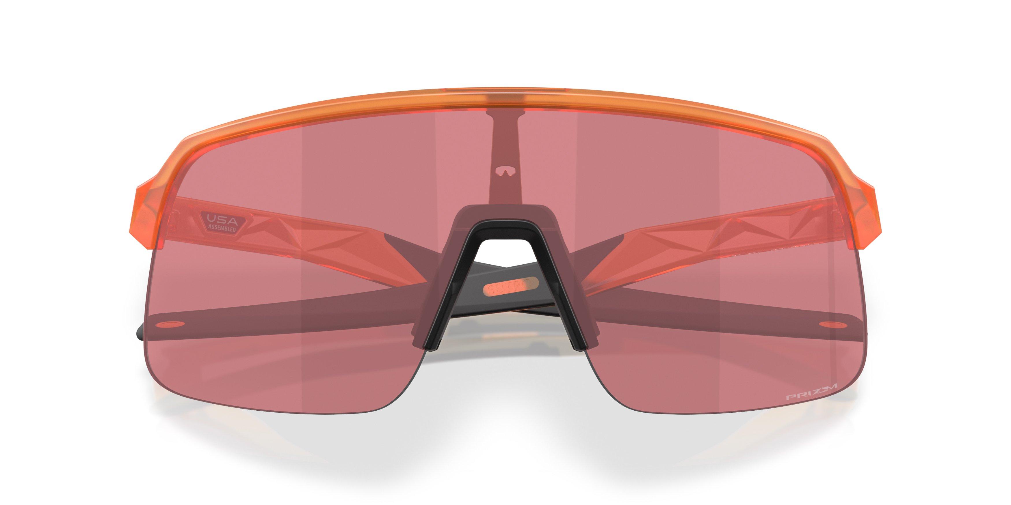 Oakley Sutro Lite S Prizm Dark Golf Sunglasses - Matte Transparent Ginger - ORANGE/RED Thumbnail View 7