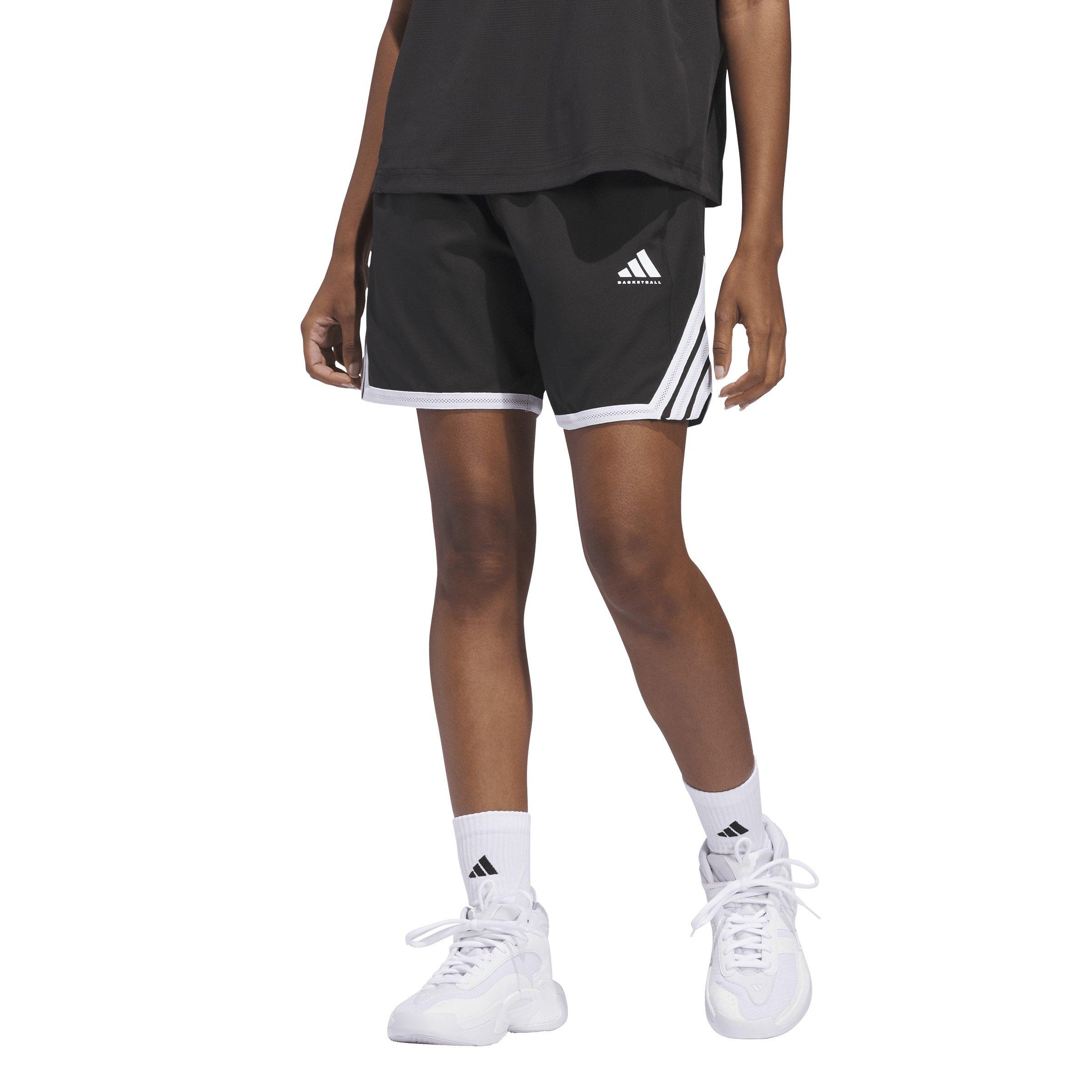 adidas Women's Crazy Lite Basketball Shorts - Black/White - BLACK/WHITE Thumbnail View 1