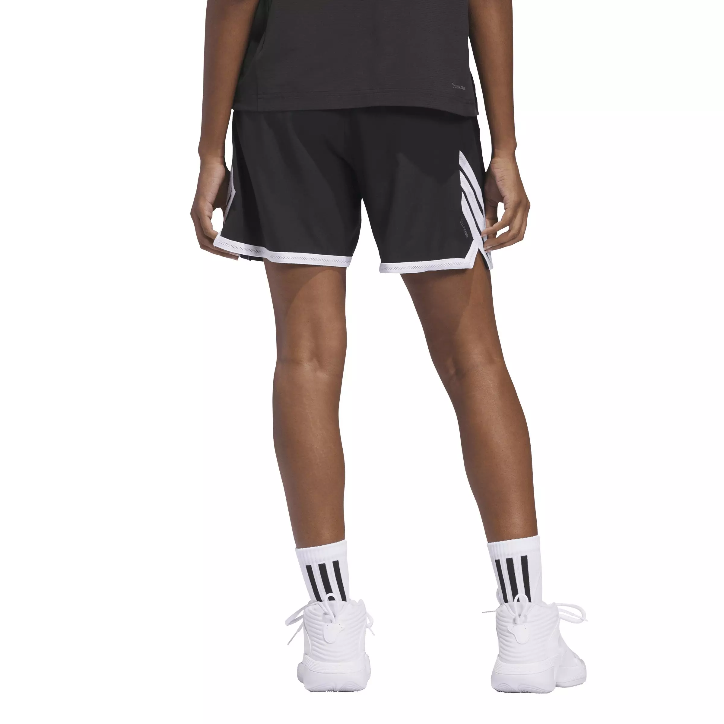 adidas Women's Crazy Lite Basketball Shorts - Black/White - BLACK/WHITE