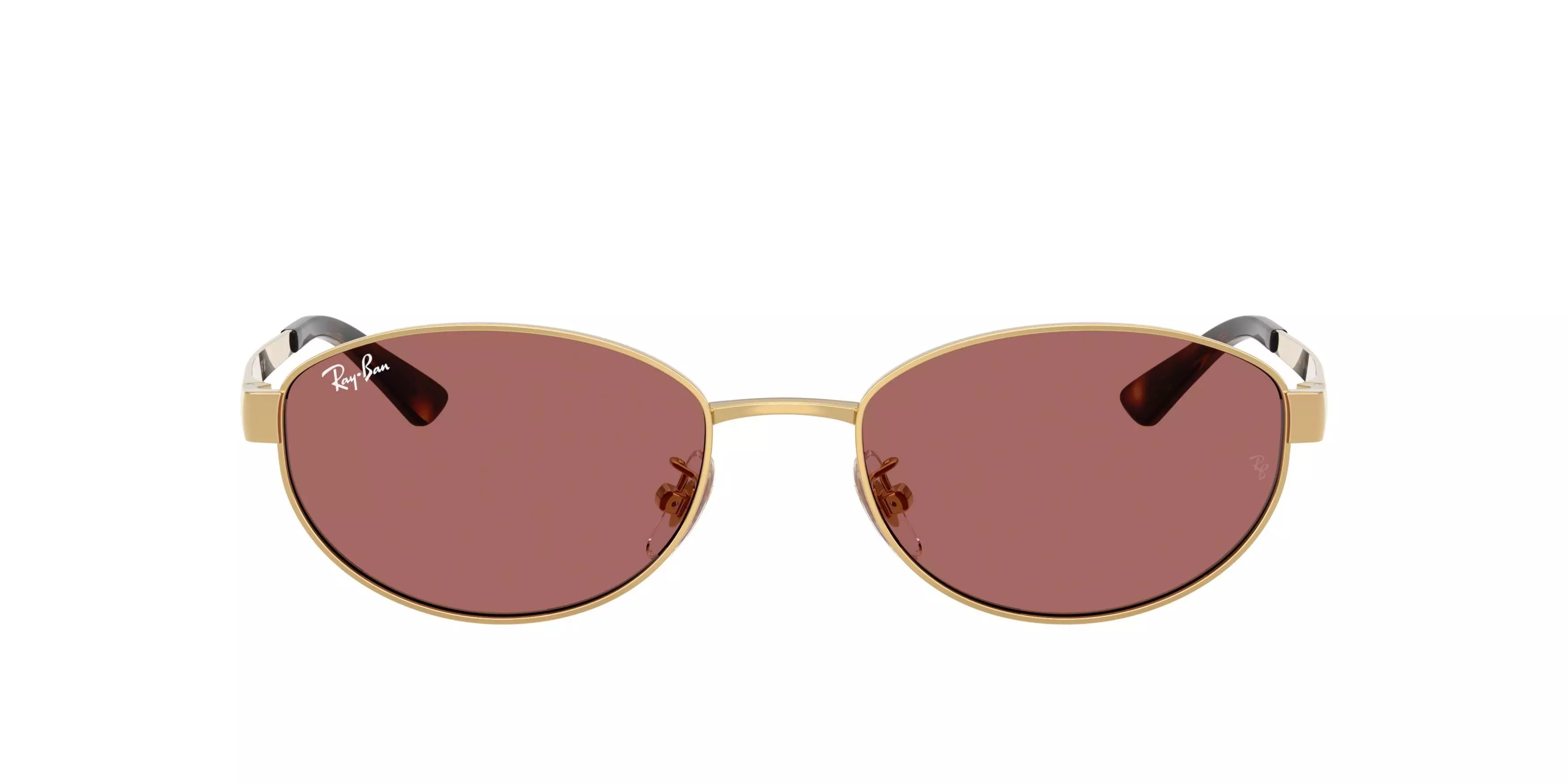Ray-Ban RB3774D Dark Violet Sunglasses - Arista Gold - GOLD/VIOLET