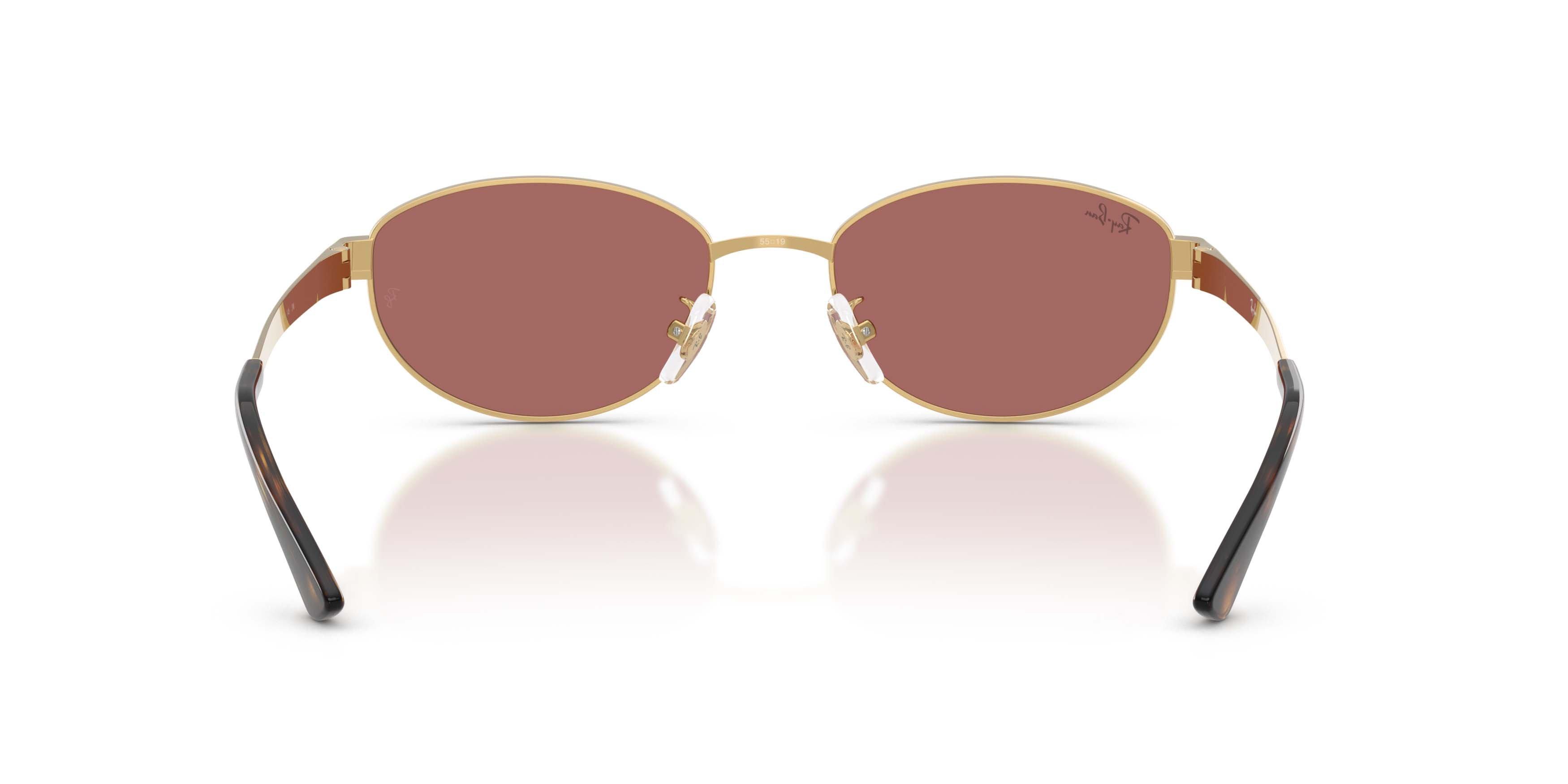Ray-Ban RB3774D Dark Violet Sunglasses - Arista Gold - GOLD/VIOLET