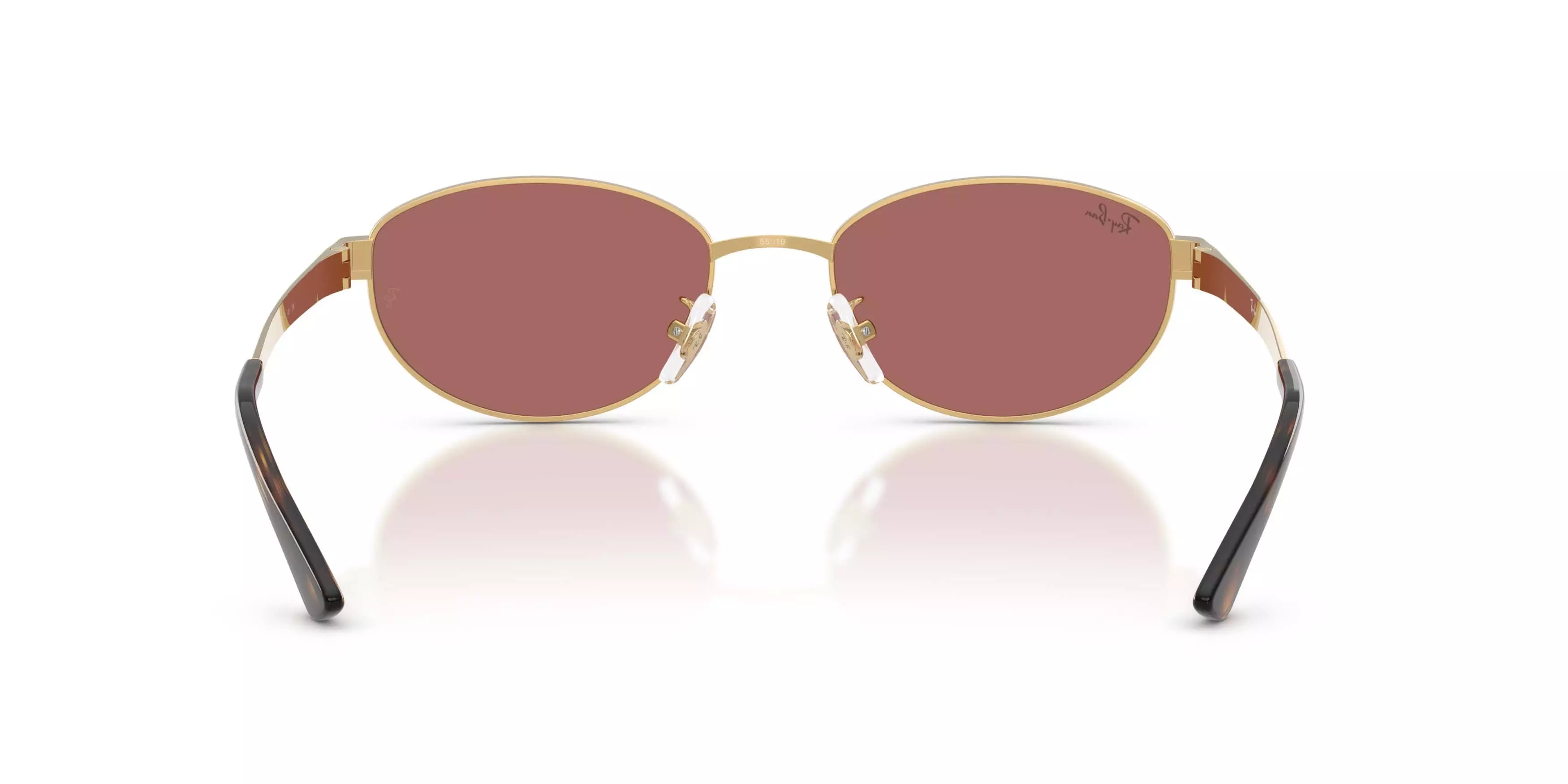 Ray-Ban RB3774D Dark Violet Sunglasses - Arista Gold - GOLD/VIOLET