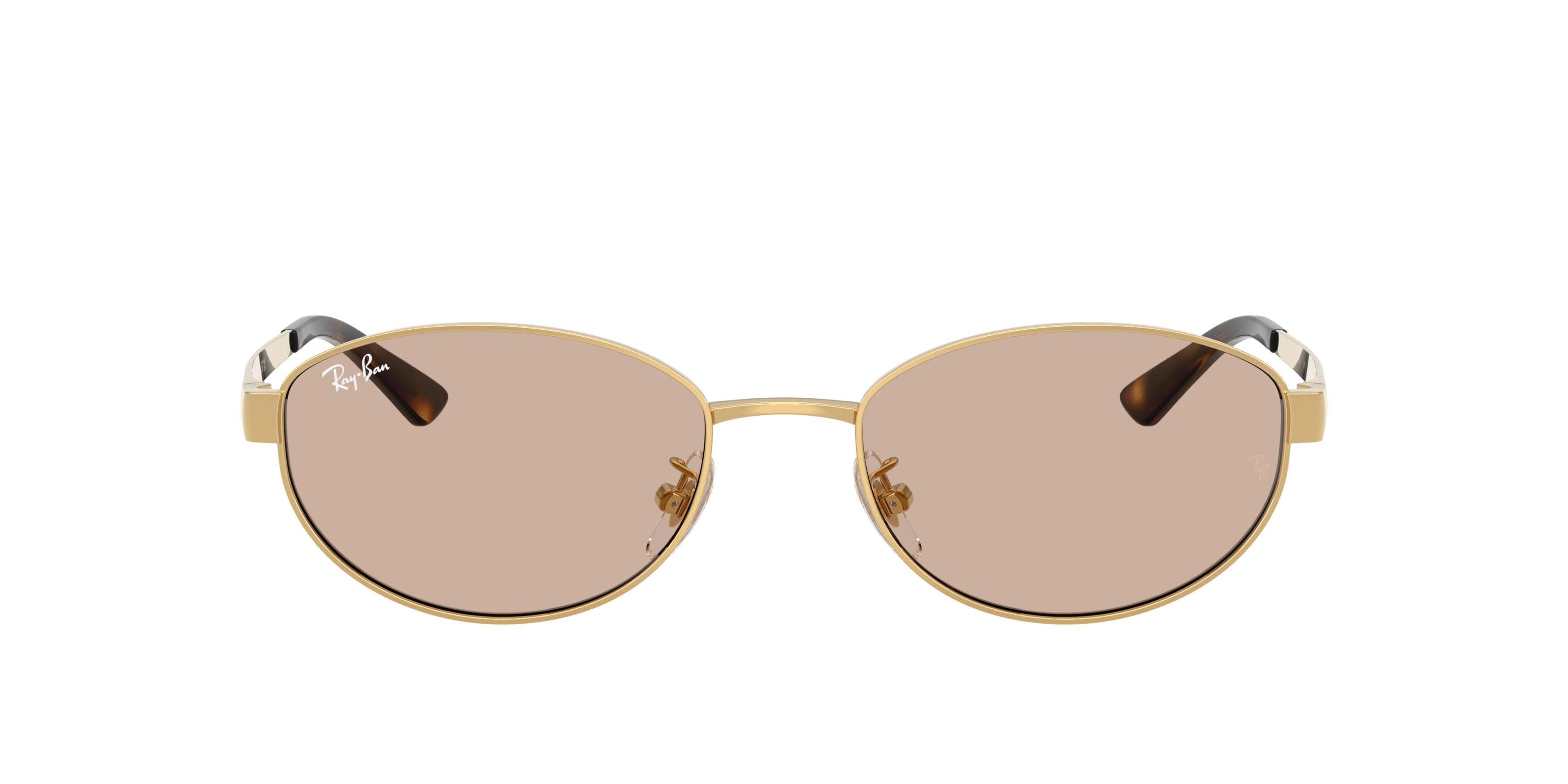 Ray-Ban RB3774D Light Brown Sunglasses - Arista Gold - GOLD/BROWN