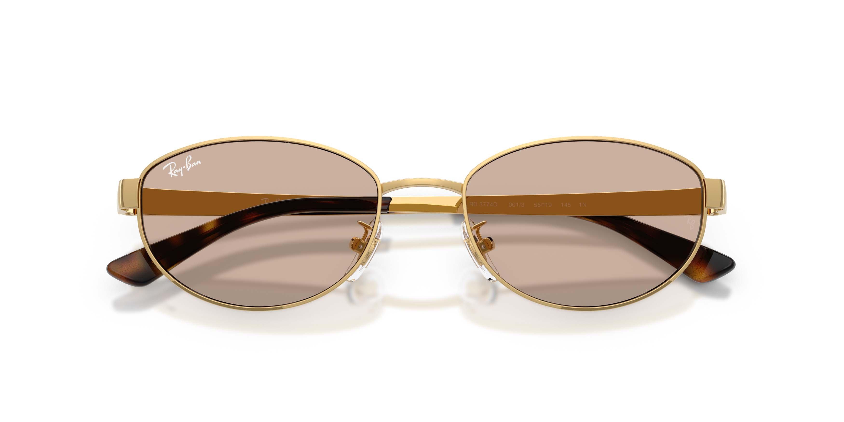 Ray-Ban RB3774D Light Brown Sunglasses - Arista Gold - GOLD/BROWN