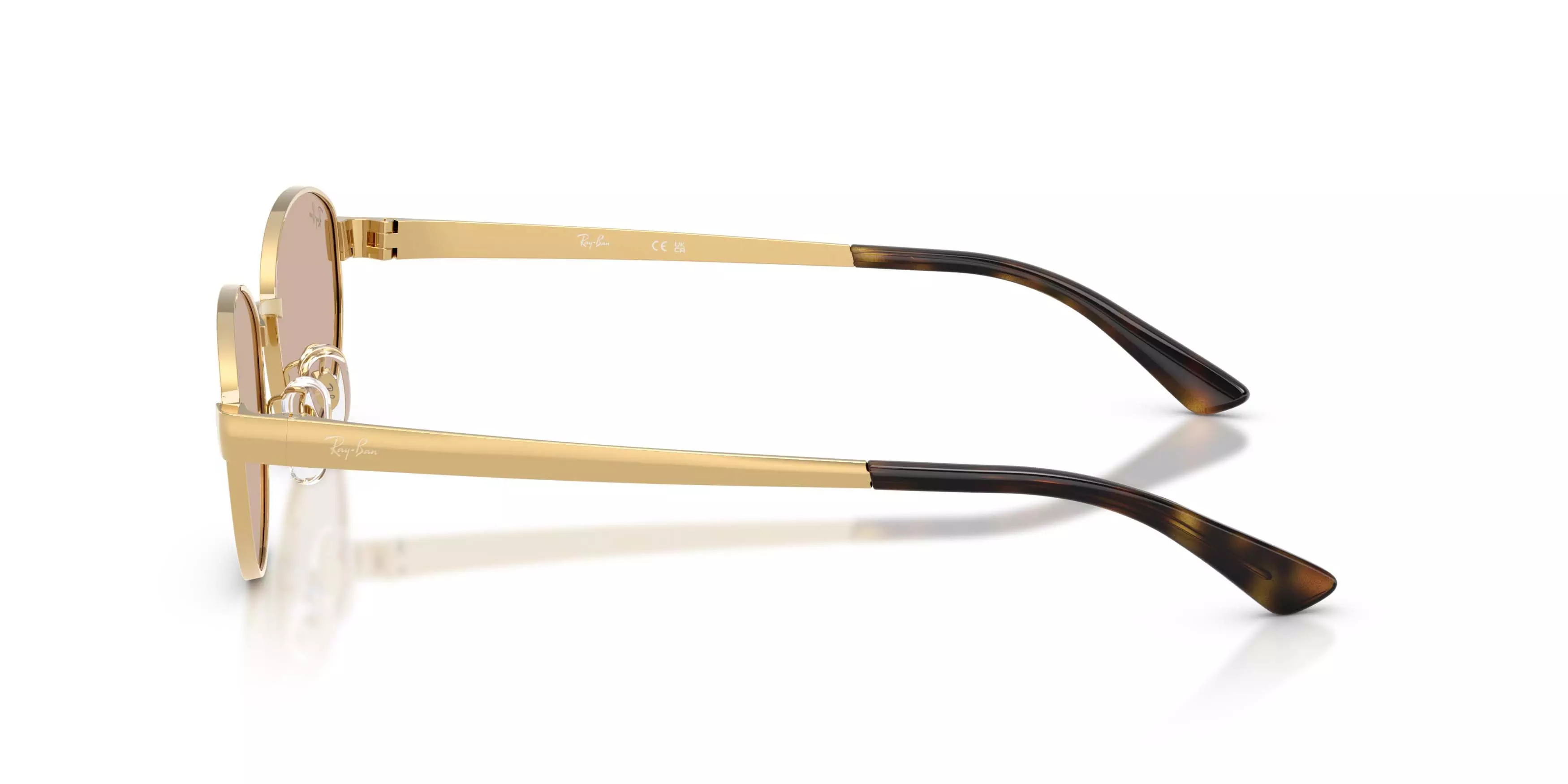 Ray-Ban RB3774D Light Brown Sunglasses - Arista Gold - GOLD/BROWN
