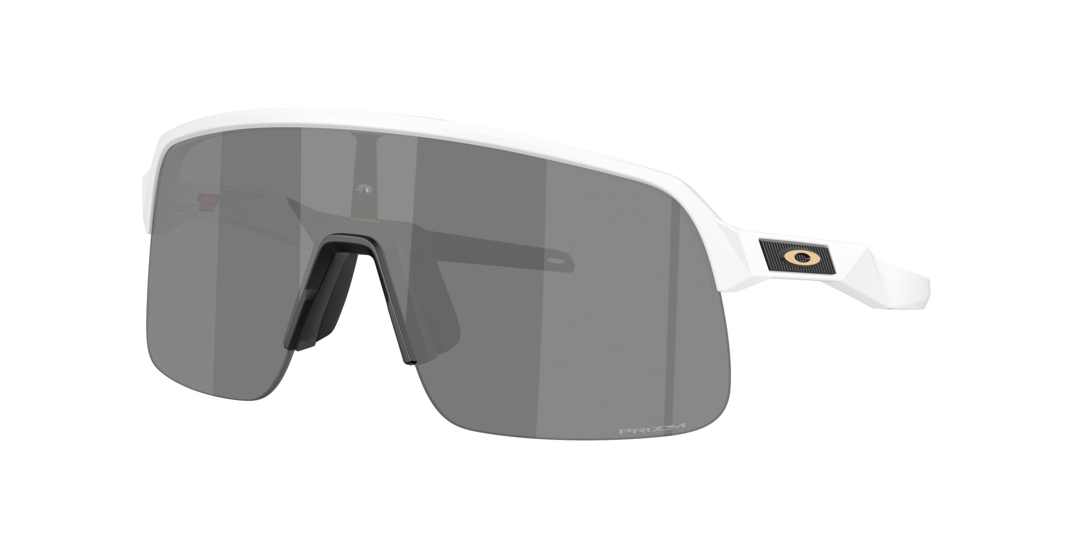 Oakley Sutro Lite S Prizm Black Sunglasses - Matte White - WHITE/GREY Thumbnail View 1
