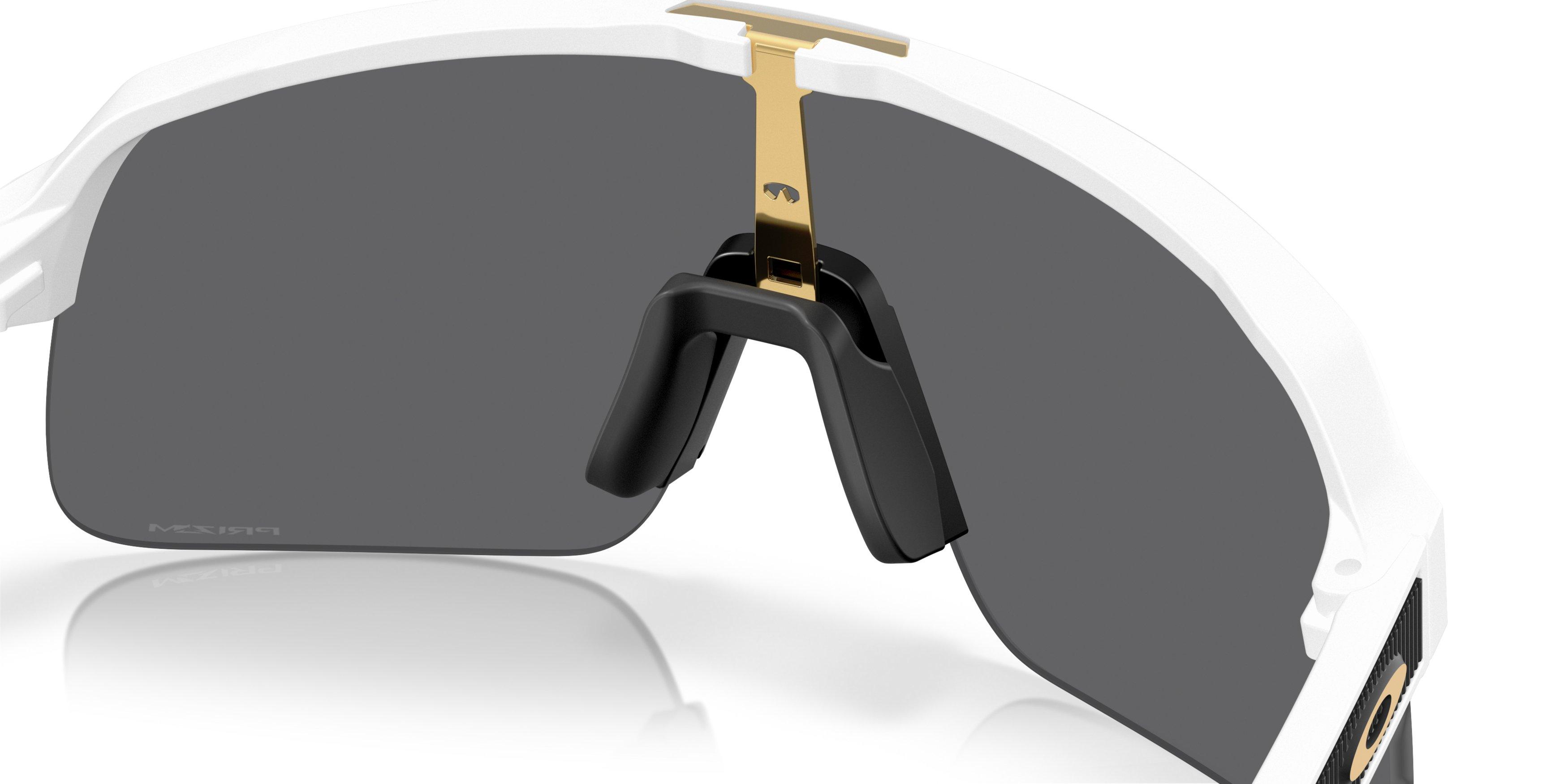 Oakley Sutro Lite S Prizm Black Sunglasses - Matte White - WHITE/GREY Thumbnail View 6