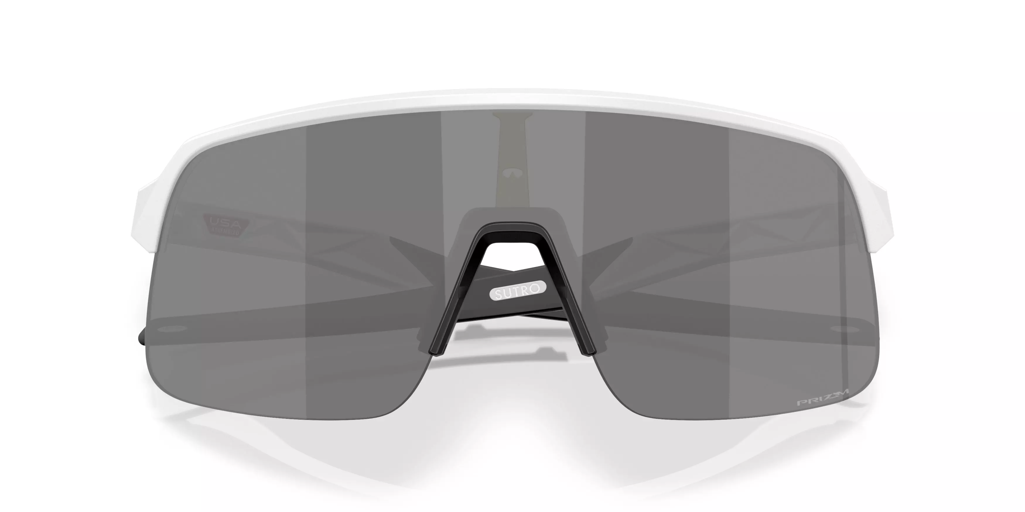 Oakley Sutro Lite S Prizm Black Sunglasses - Matte White - WHITE/GREY