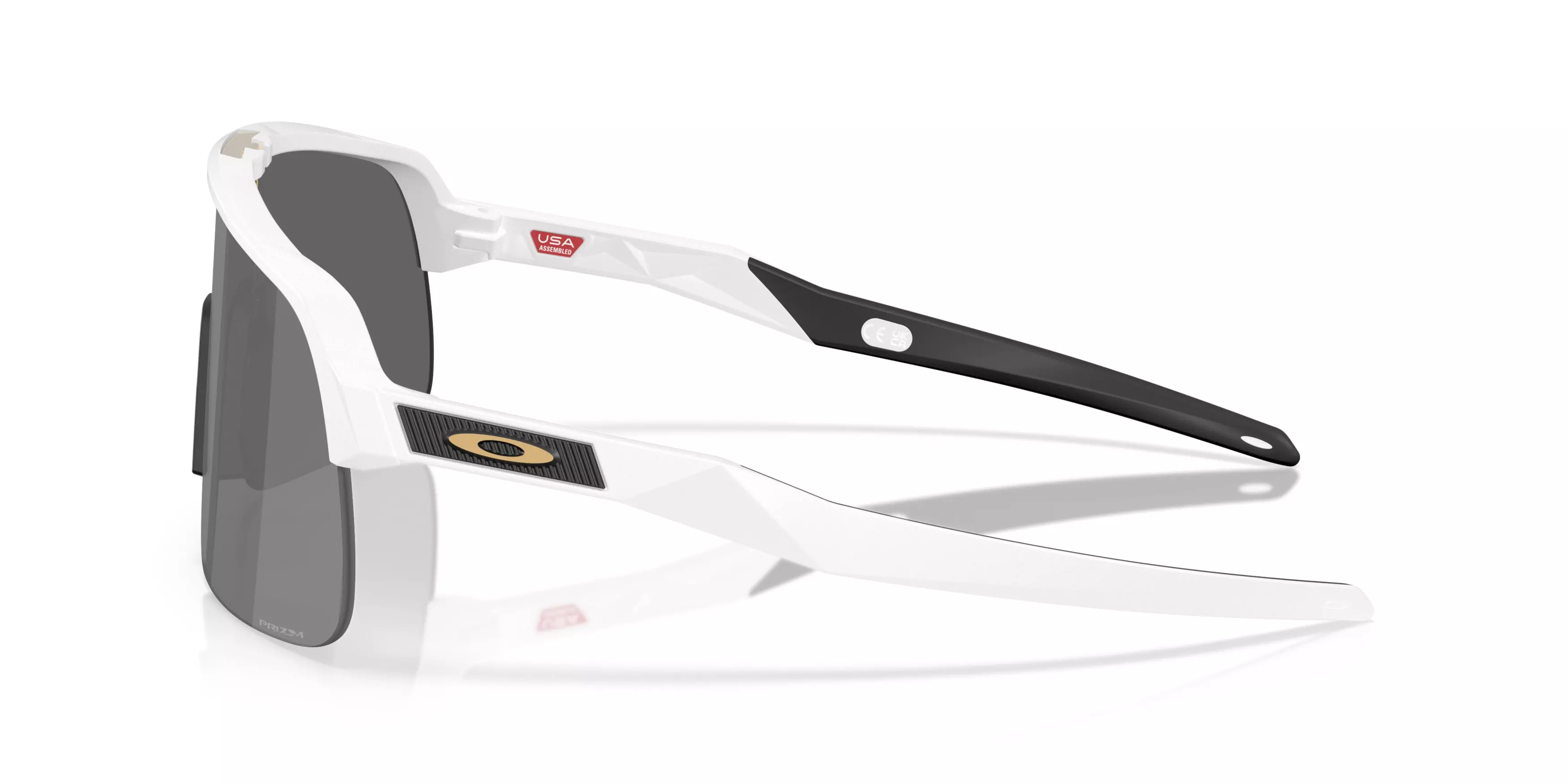 Oakley Sutro Lite S Prizm Black Sunglasses - Matte White - WHITE/GREY