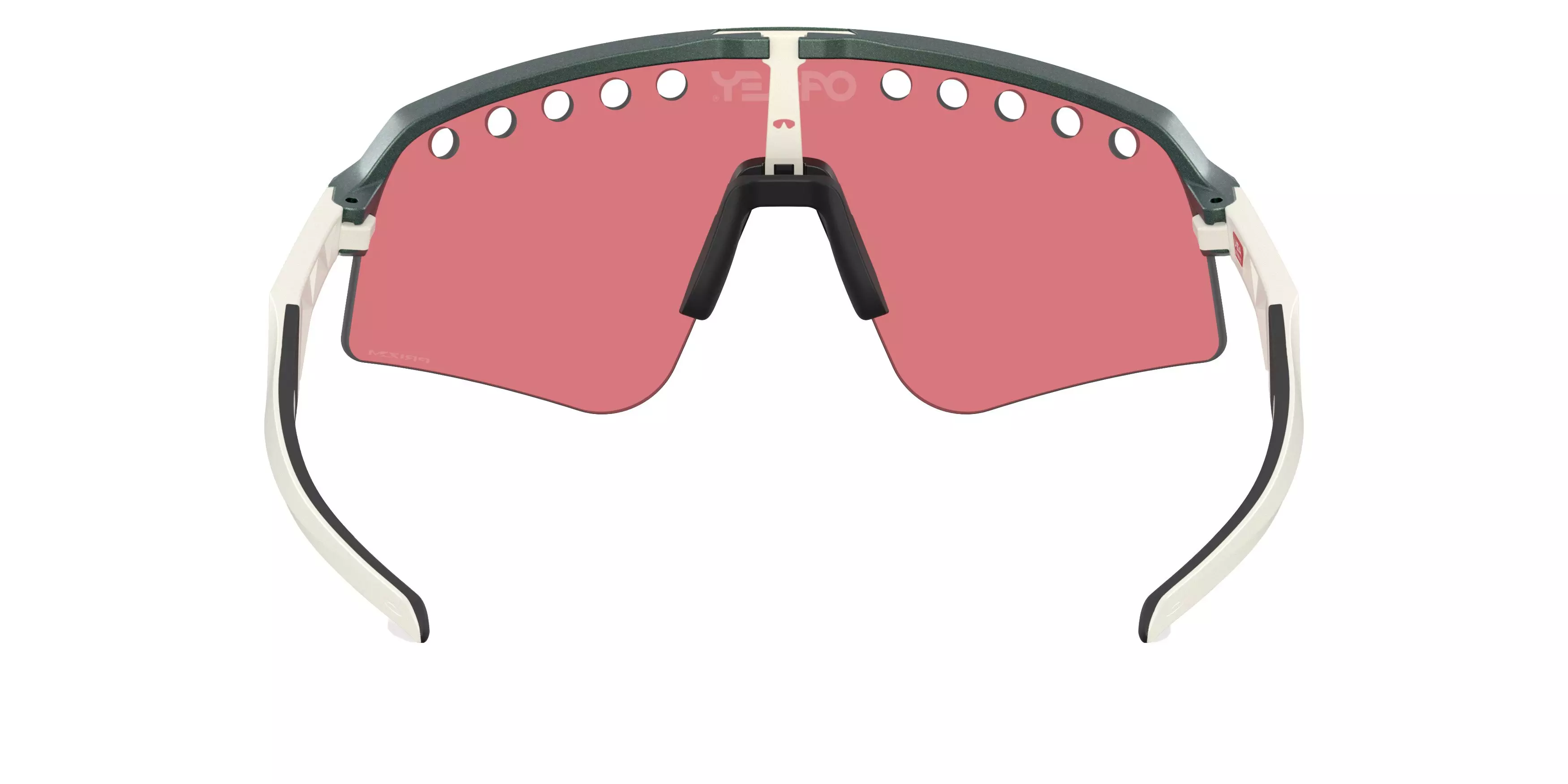 Oakley Sutro Lite Sweep Prizm Trail Torch Sunglasses - Matte Silver Blue - BLUE/RED