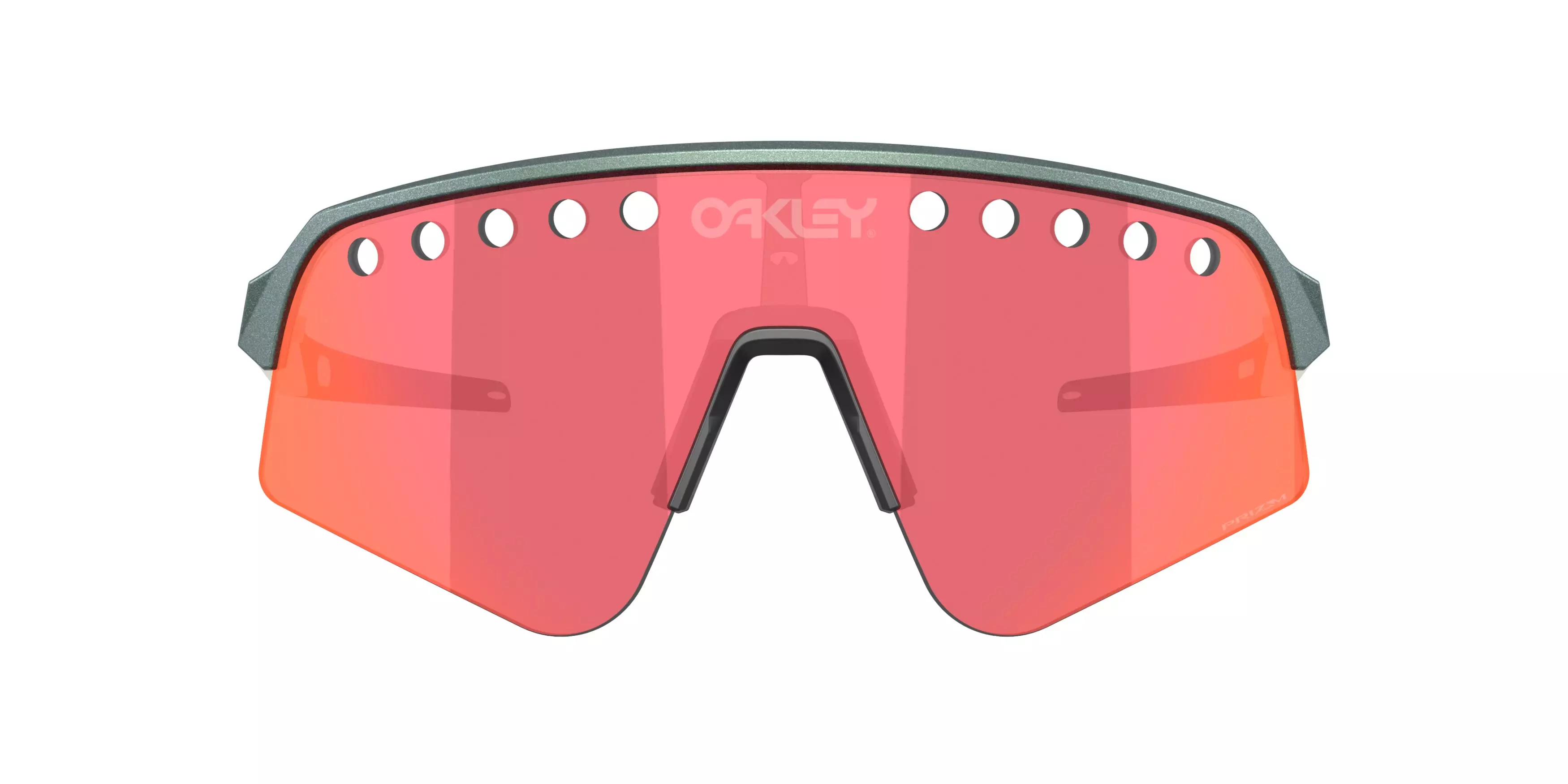 Oakley Sutro Lite Sweep Prizm Trail Torch Sunglasses - Matte Silver Blue - BLUE/RED