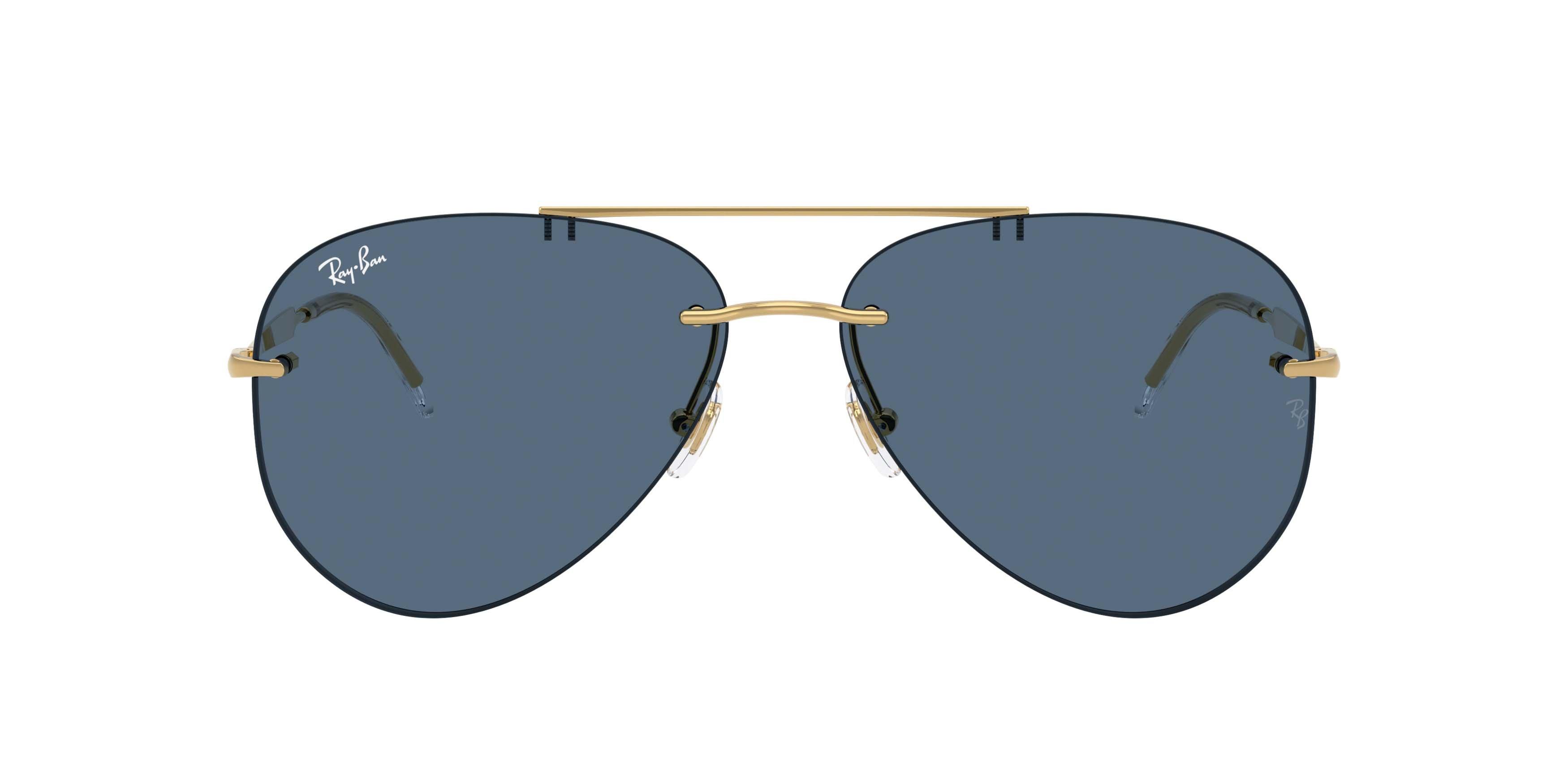 Ray-Ban RB3791 Dark Blue Sunglasses - Polished Arista Gold - GOLD/DARK BLUE