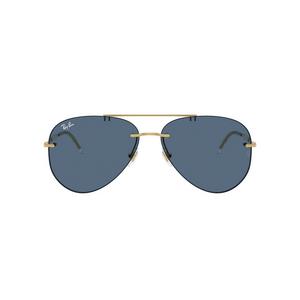 Ray-Ban RB3791 Dark Blue Sunglasses - Polished Arista Gold - GOLD/DARK BLUE