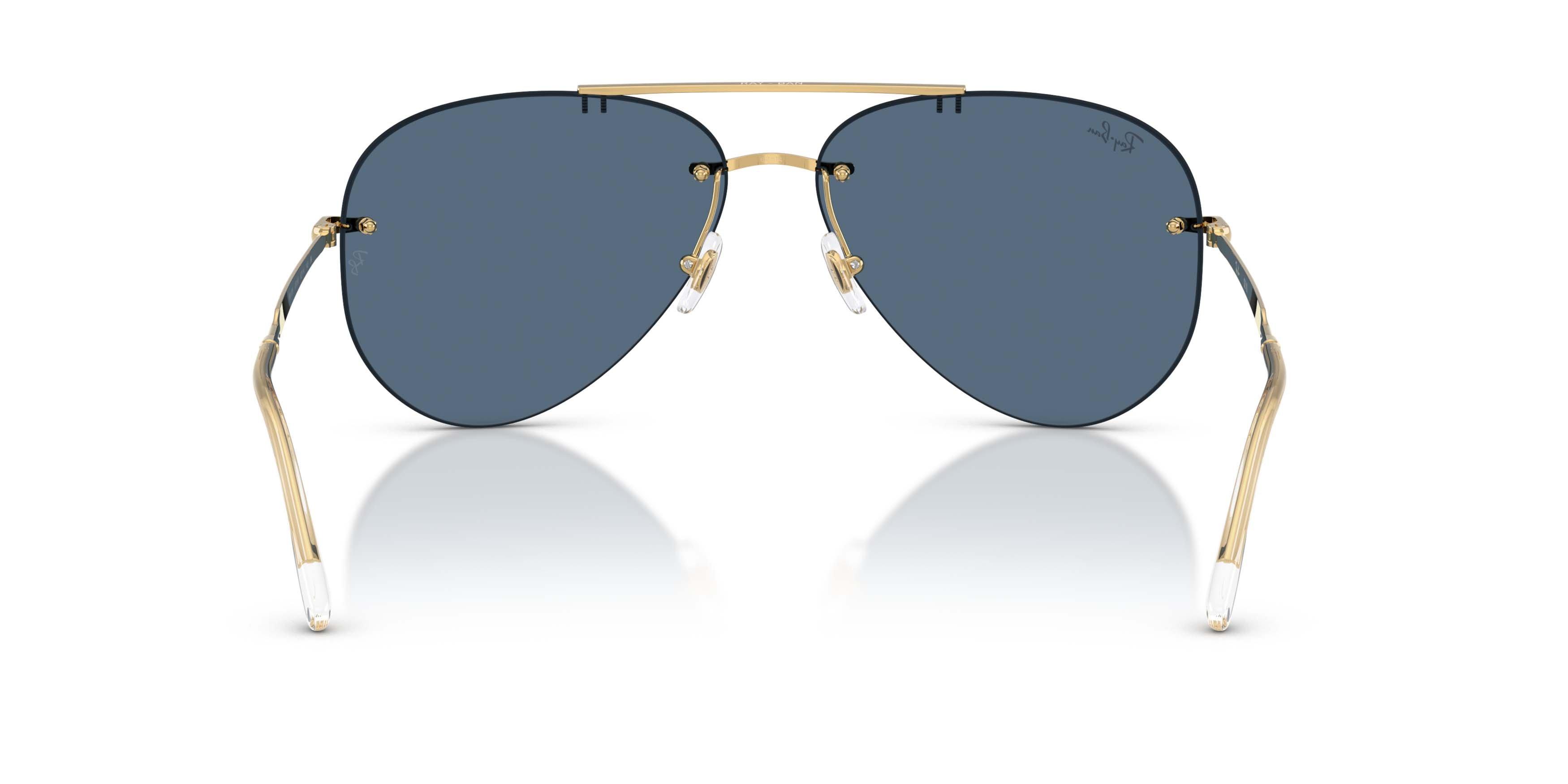 Ray-Ban RB3791 Dark Blue Sunglasses - Polished Arista Gold - GOLD/DARK BLUE