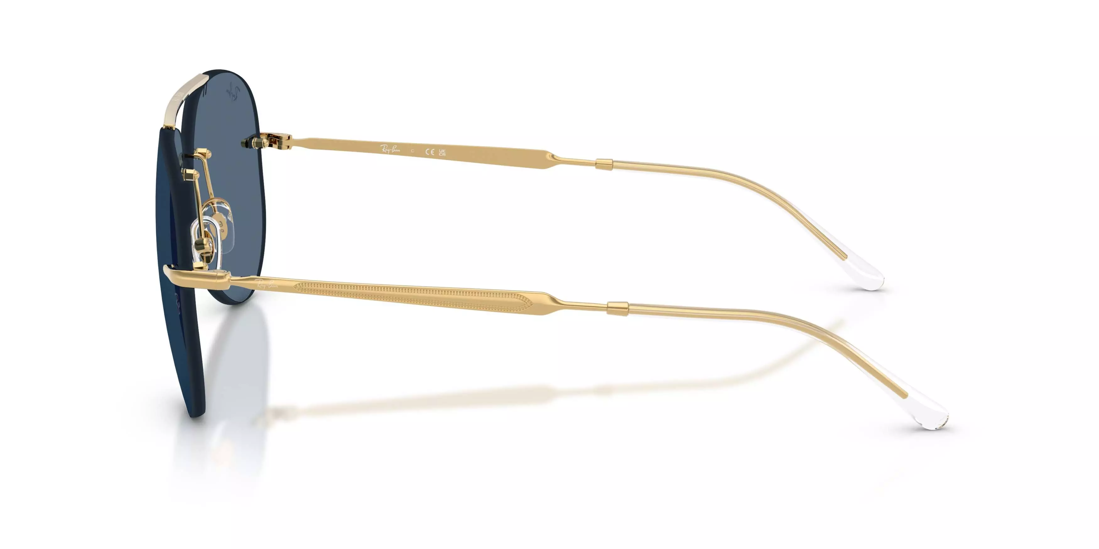 Ray-Ban RB3791 Dark Blue Sunglasses - Polished Arista Gold - GOLD/DARK BLUE