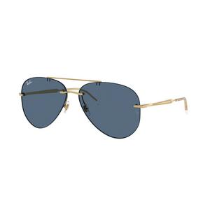 Ray-Ban RB3791 Dark Blue Sunglasses - Polished Arista Gold - GOLD/DARK BLUE