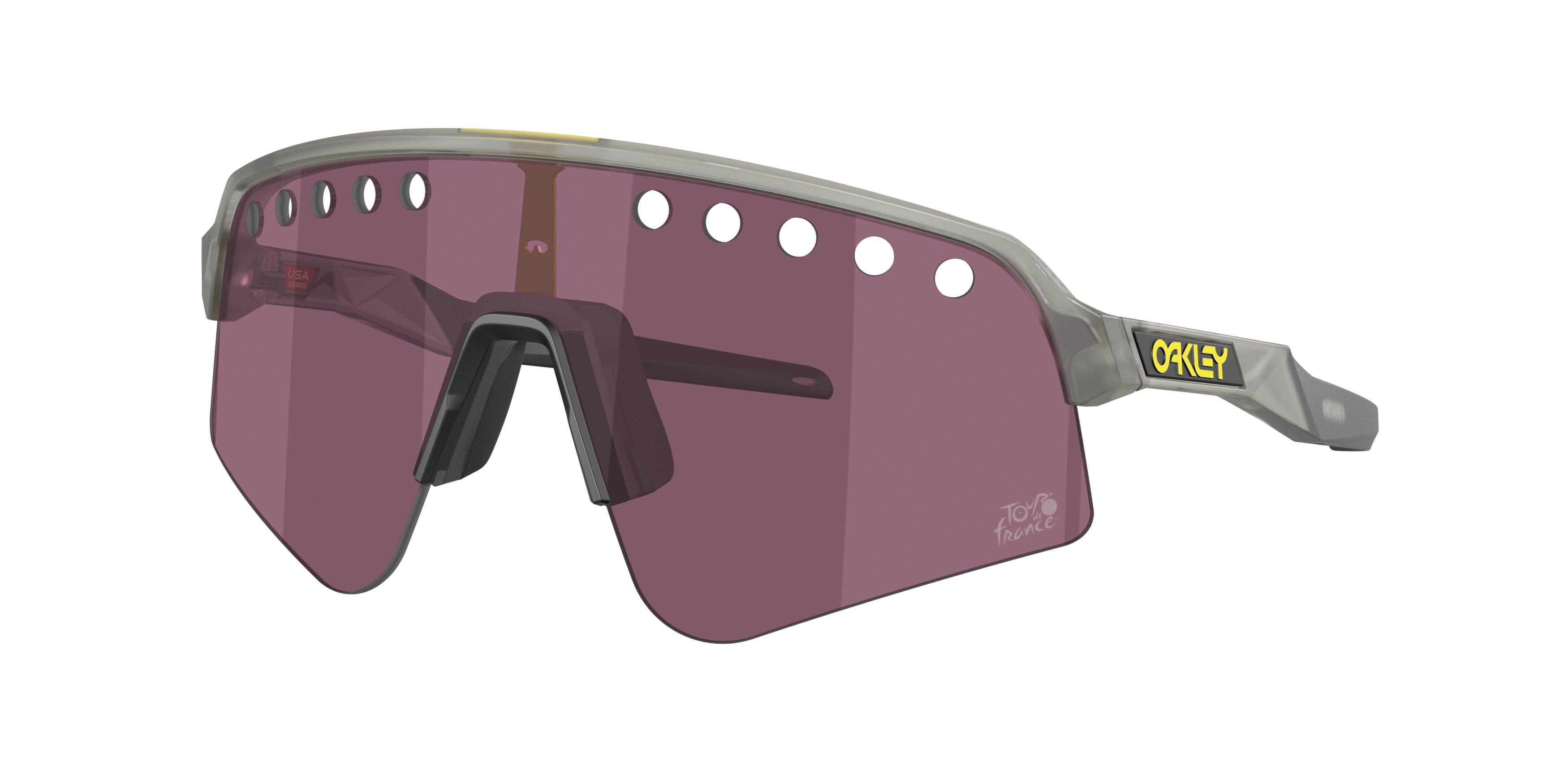 Oakley Sutro Lite Sweep Prizm Road Black Sunglasses - Matte Grey Ink - GREY/SILVER Thumbnail View 1