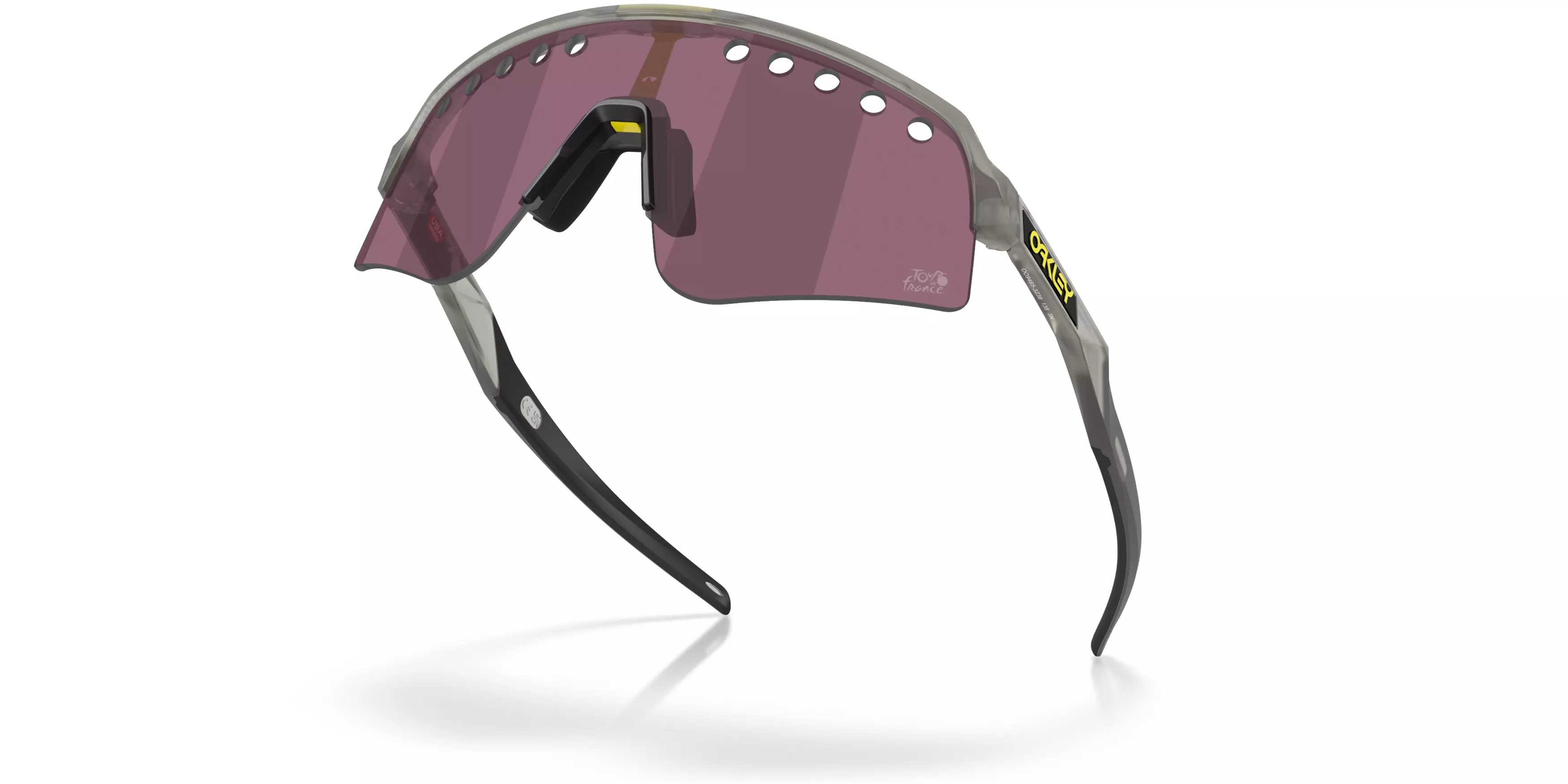 Oakley Sutro Lite Sweep Prizm Road Black Sunglasses - Matte Grey Ink - GREY/SILVER