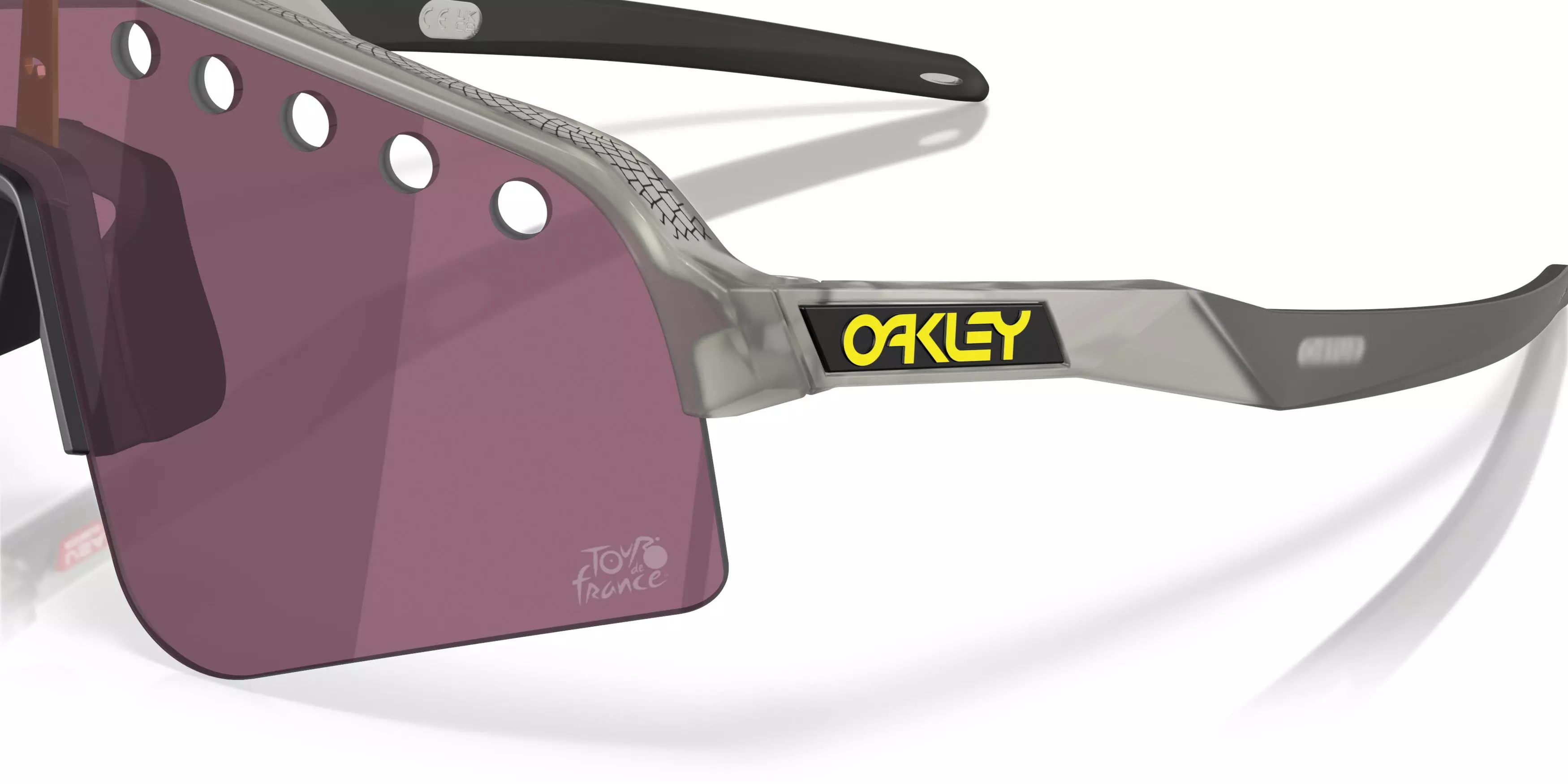 Oakley Sutro Lite Sweep Prizm Road Black Sunglasses - Matte Grey Ink - GREY/SILVER