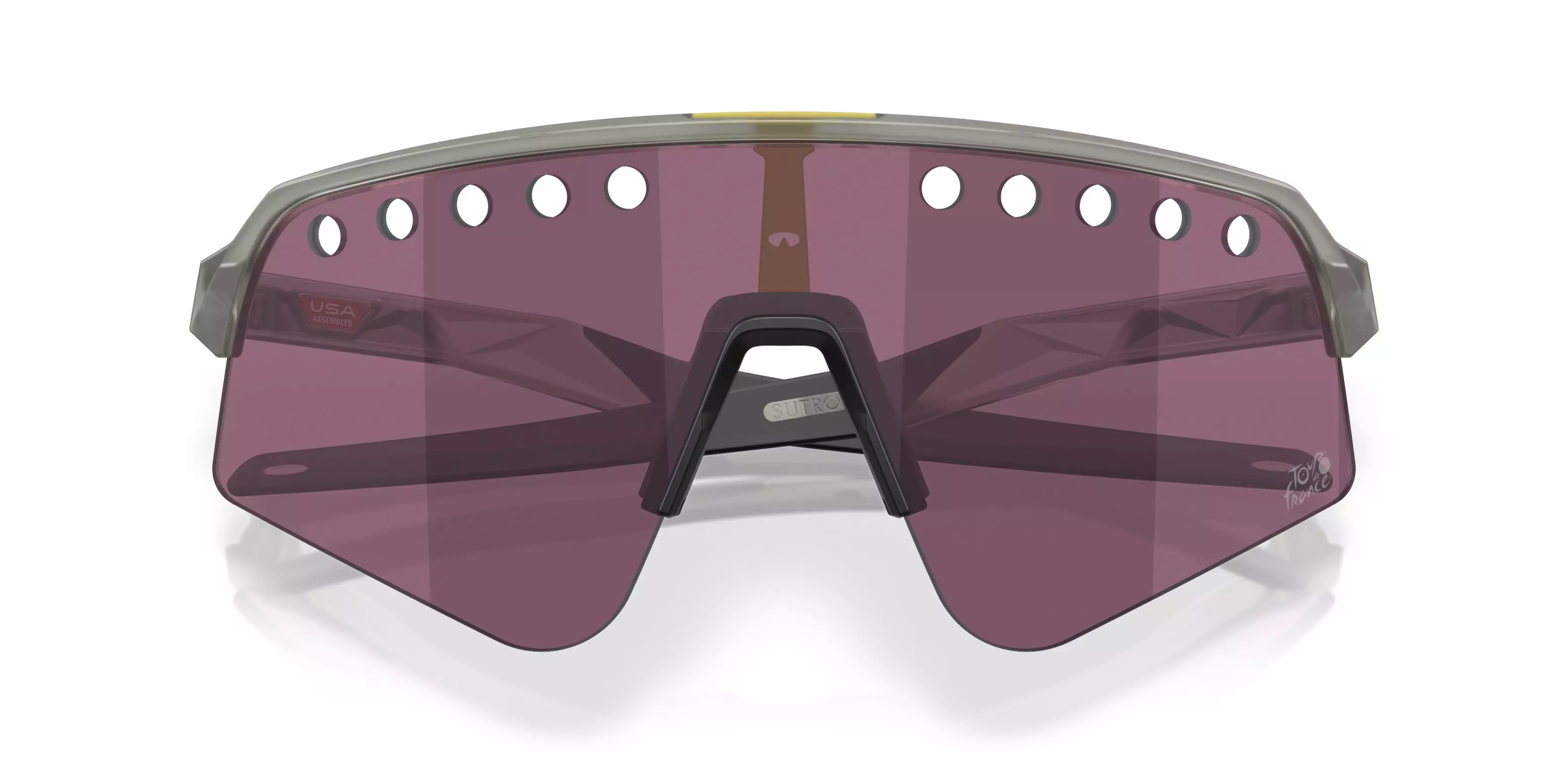 Oakley Sutro Lite Sweep Prizm Road Black Sunglasses - Matte Grey Ink - GREY/SILVER